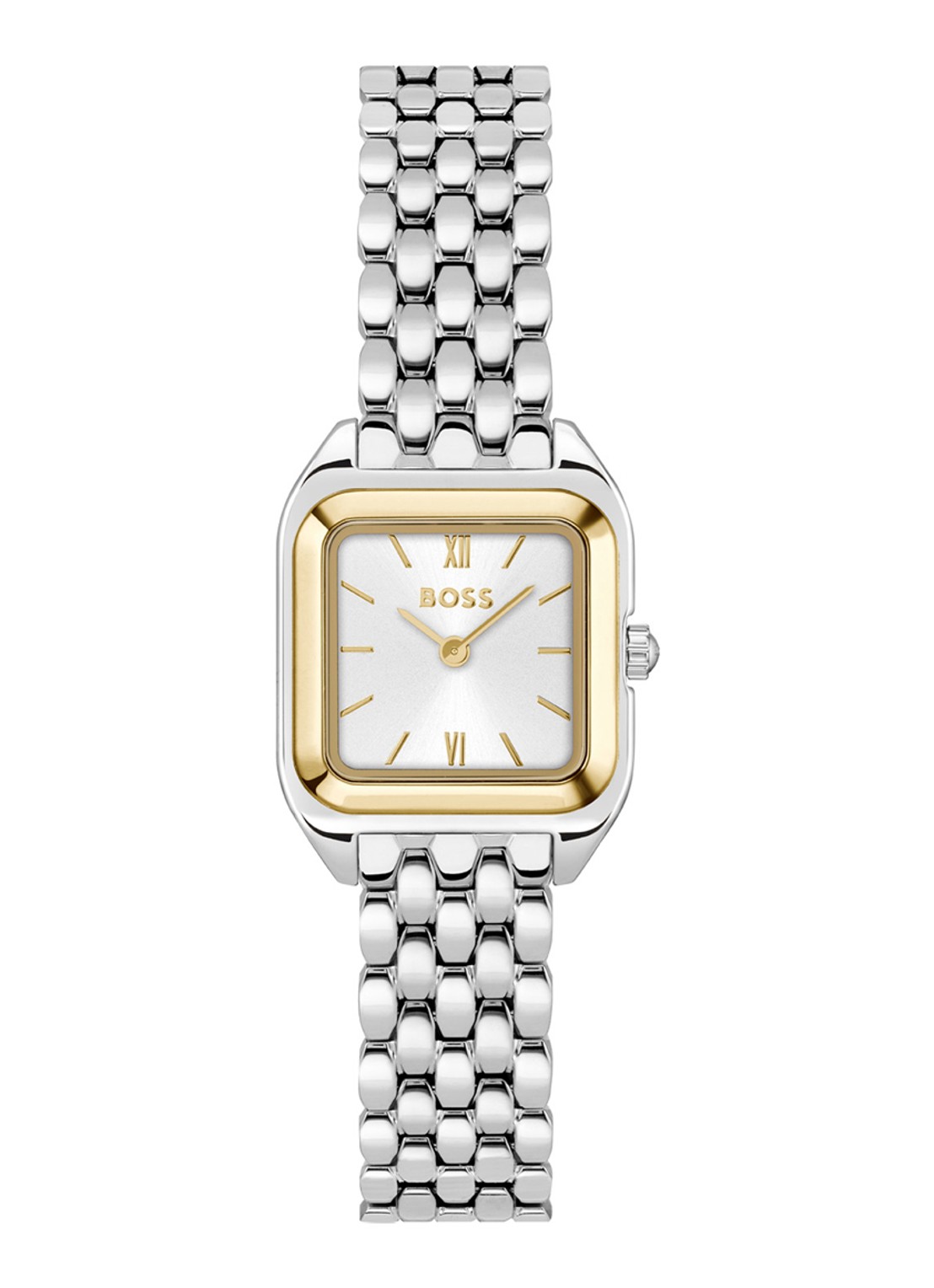 BOSS Mae Petite horloge HB1502821  - voorkant 3 zilver