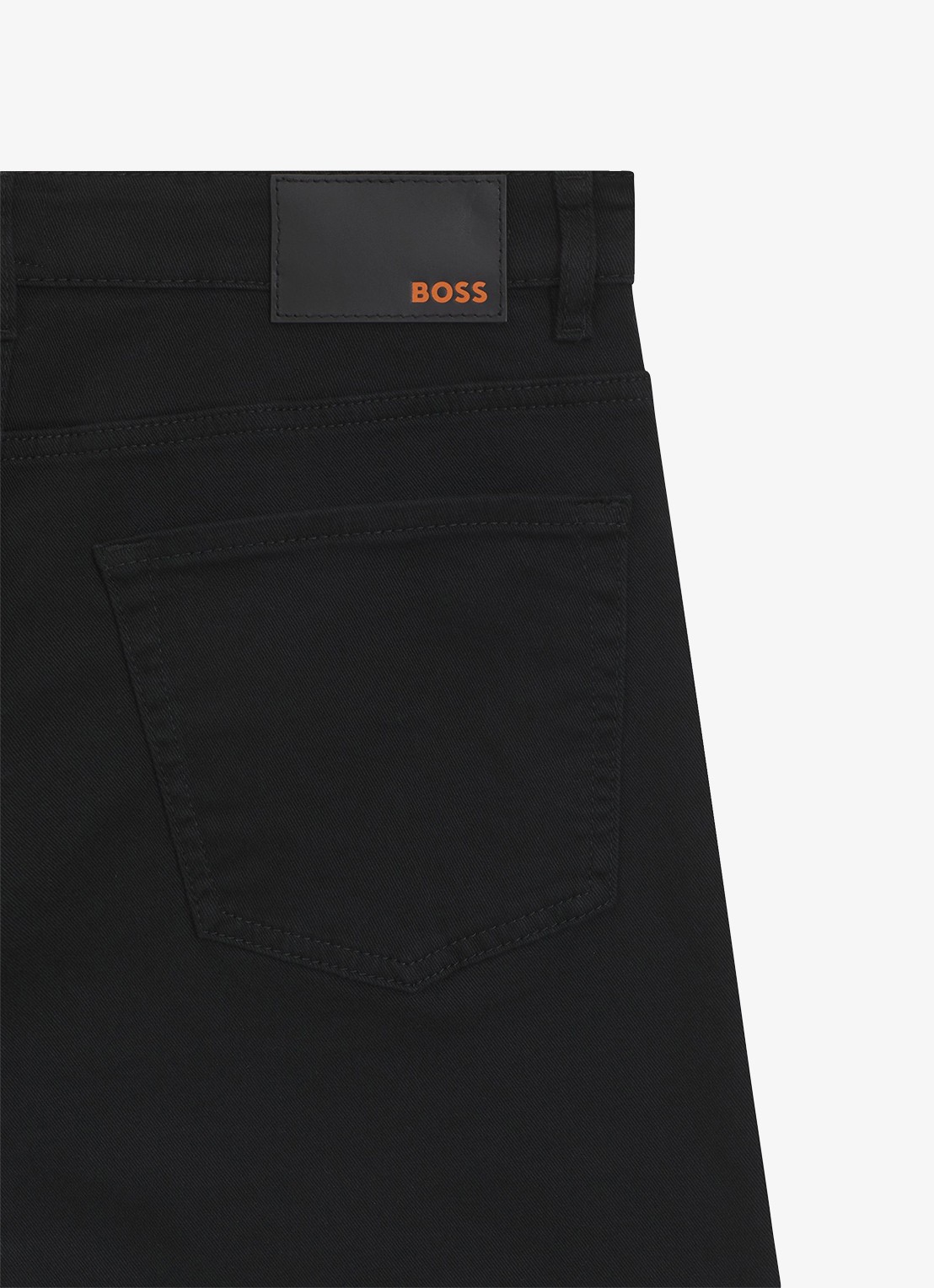 BOSS Maine straight fit jeans met gekleurde wassing  - detail 5 zwart