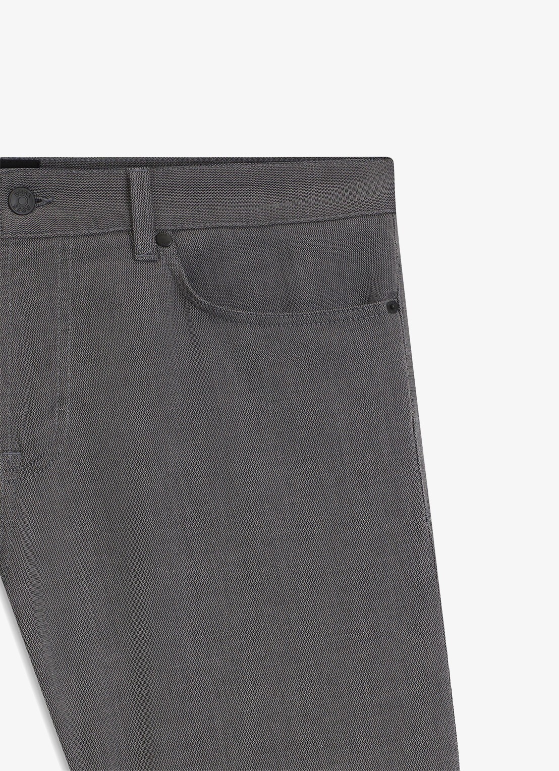 BOSS Maine straight fit pantalon met steekzakken  - detail 3 donkergrijs