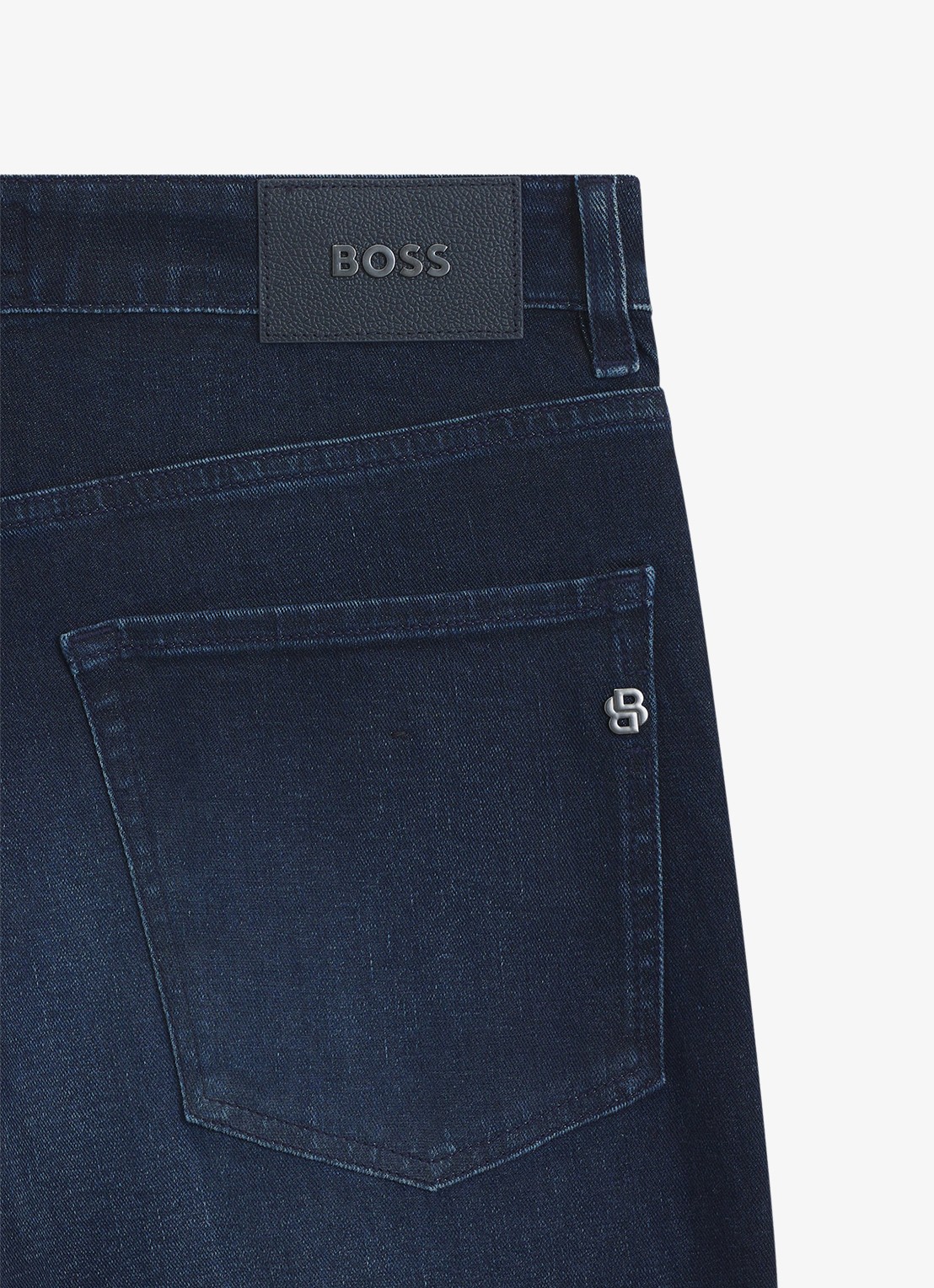 BOSS Maine straight leg jeans in katoenblend - detail 3 denim