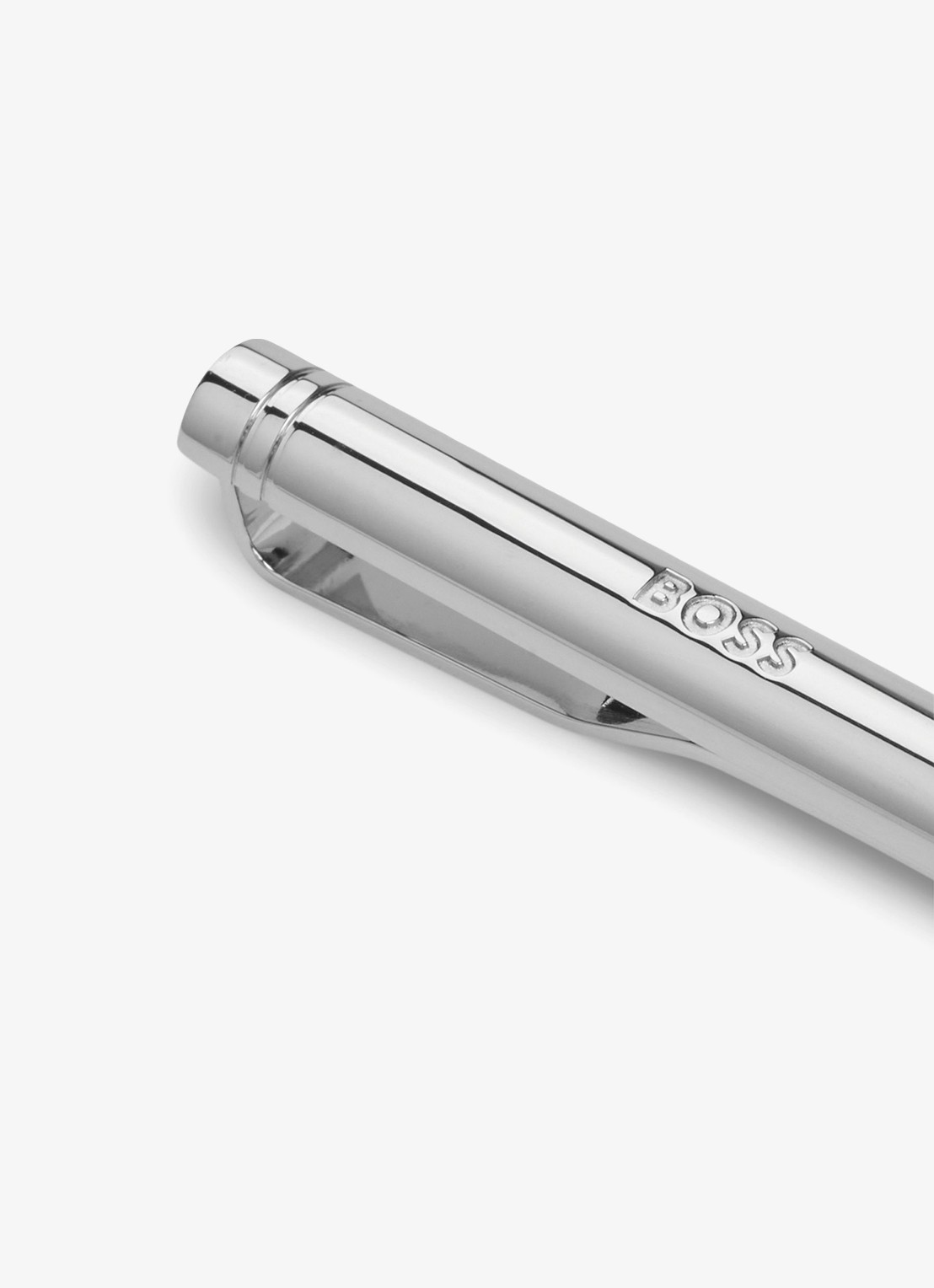 BOSS  Manchetknopen en dasspeld in giftbox - voorkant 2 zilver