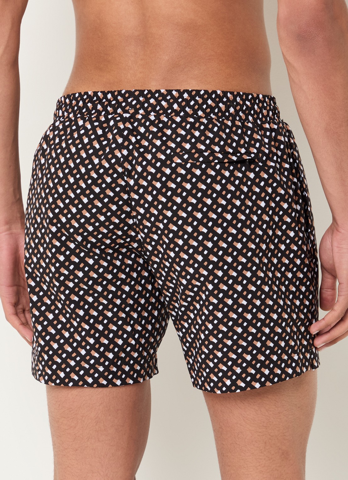 BOSS Manu zwemshorts met logoprint - achterkant 5 zwart