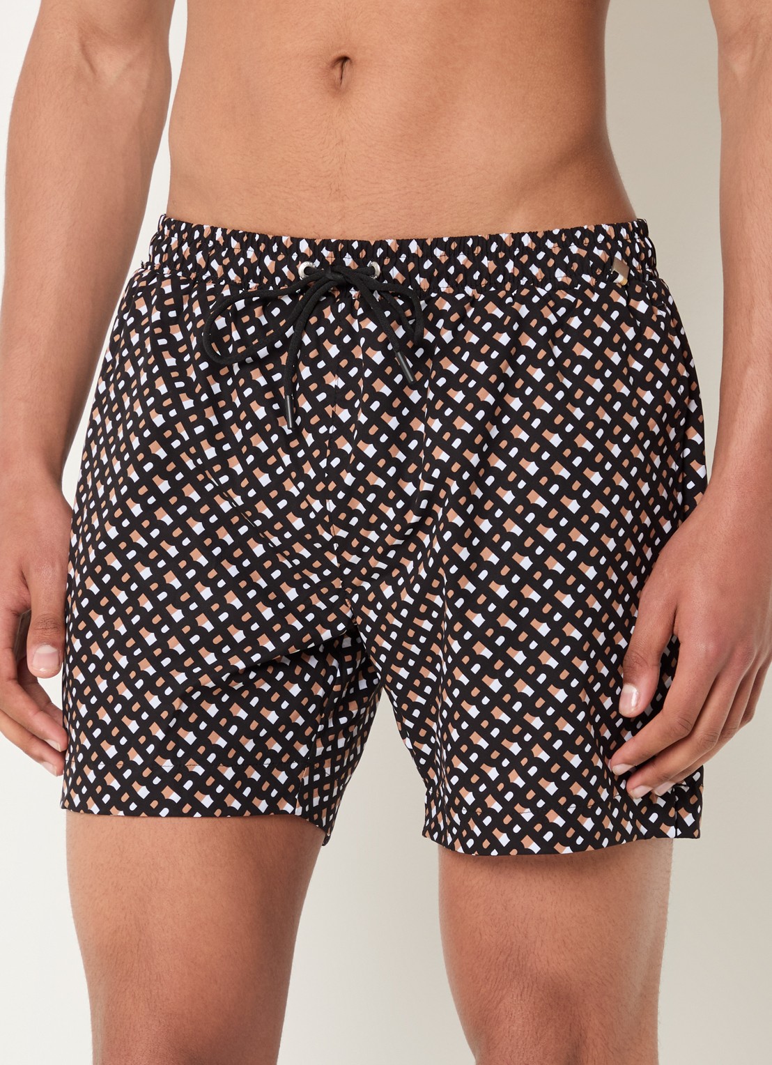 BOSS Manu zwemshorts met logoprint - detail 7 zwart