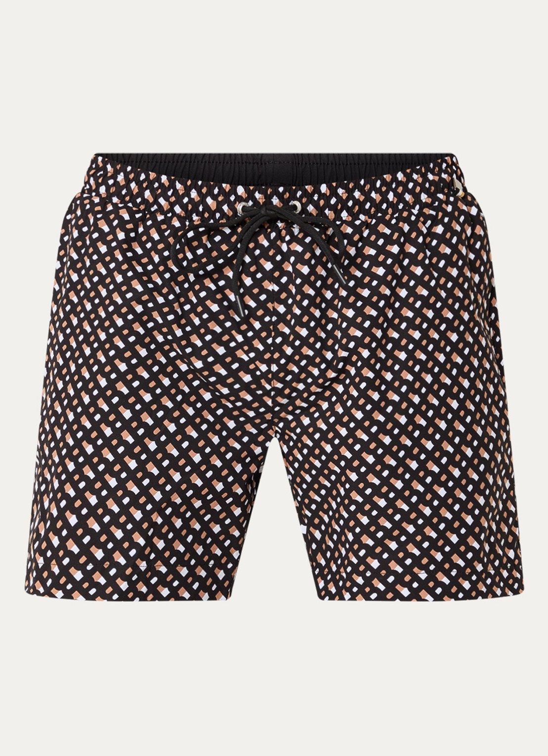 BOSS Manu zwemshorts met logoprint - voorkant 3 zwart
