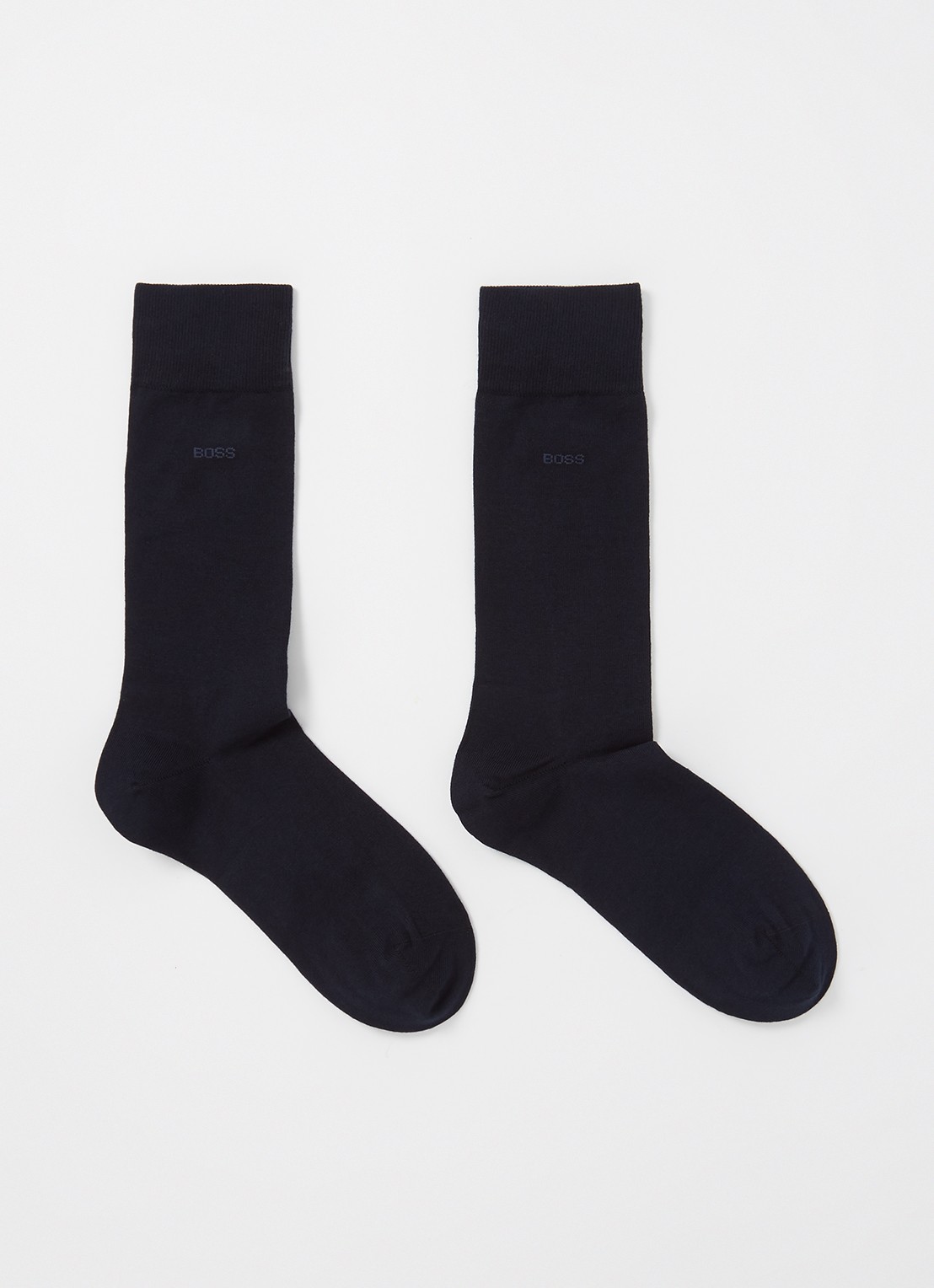 BOSS Marc sokken met logo - voorkant donkerblauw