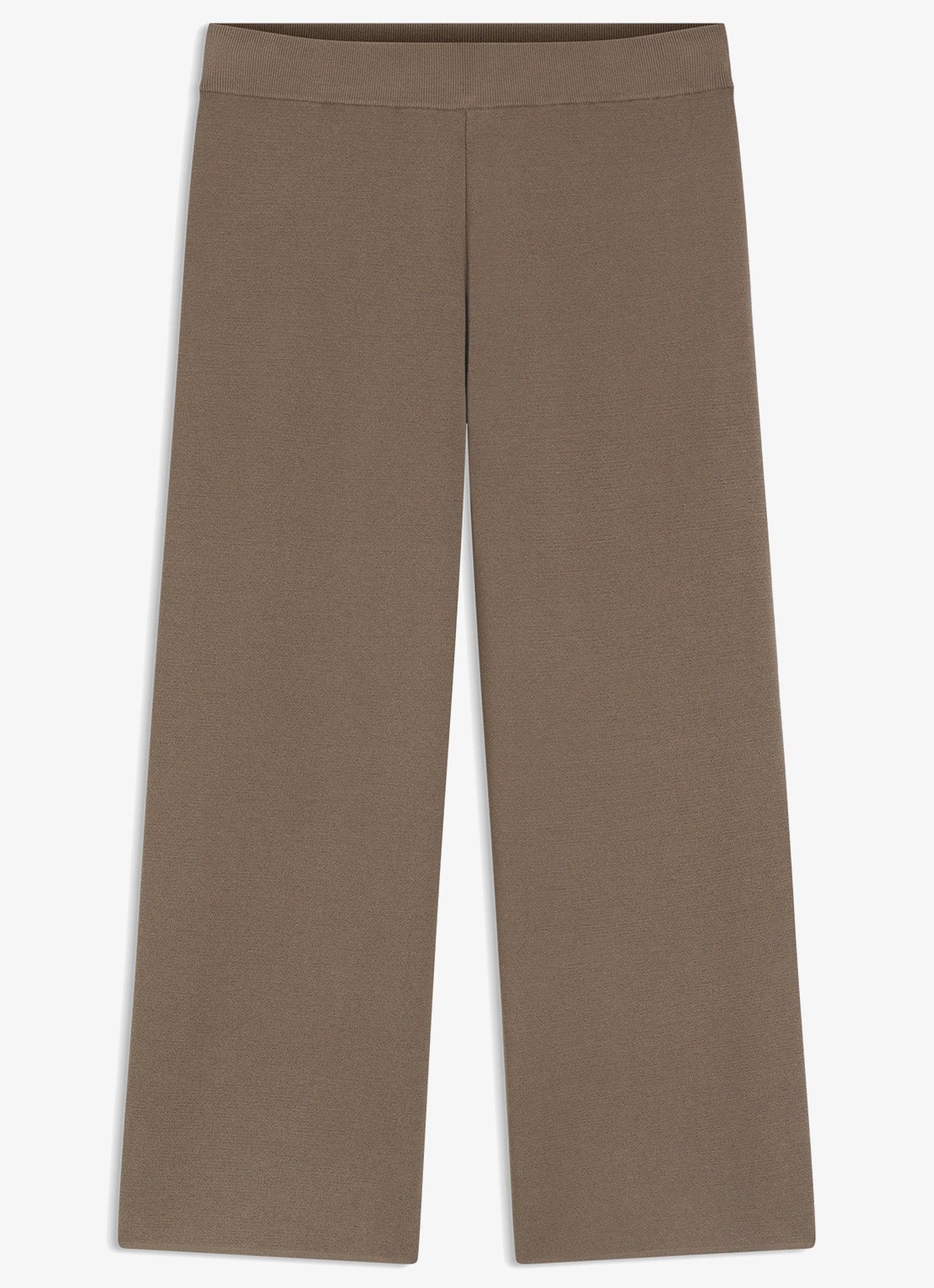 BOSS Mid waist wide fit joggingbroek met rib structuur - detail brown overflow-915 / bruin