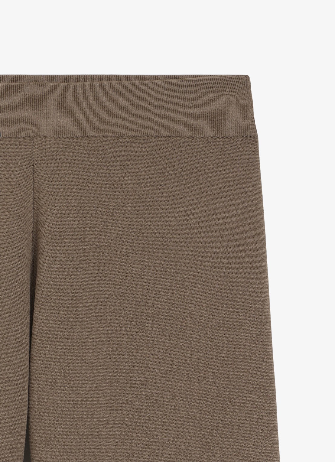 BOSS Mid waist wide fit joggingbroek met rib structuur - voorkant 2 brown overflow-915 / bruin