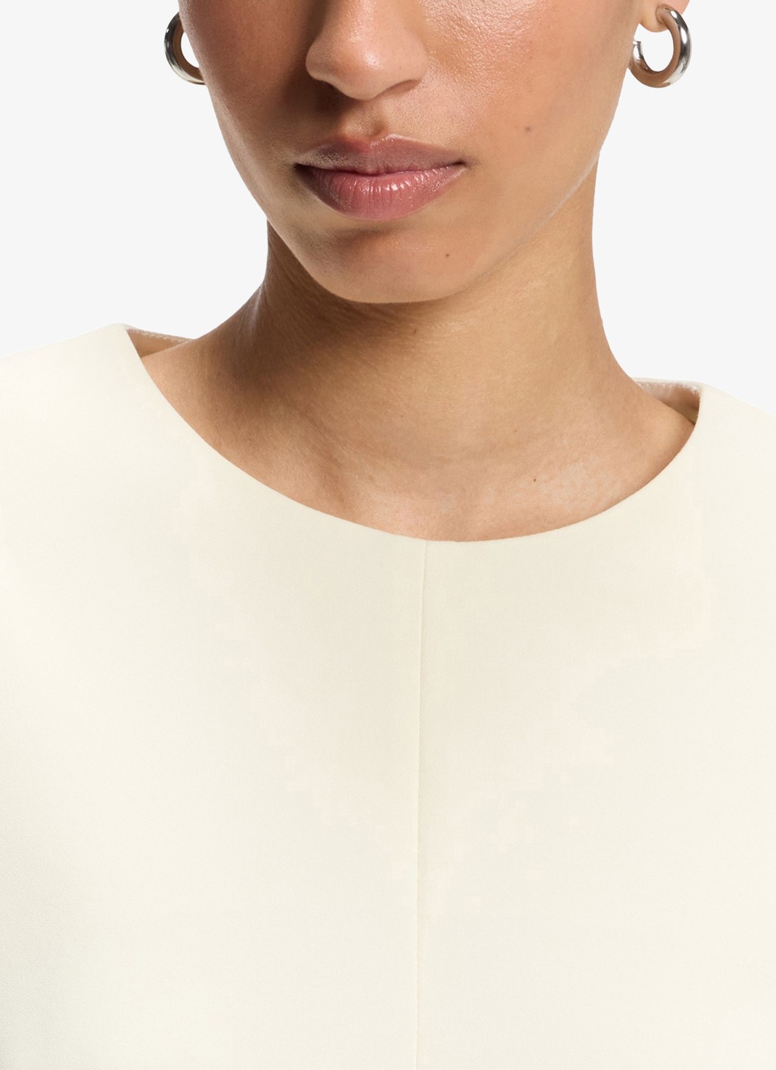 BOSS Mini jurk met steekzakken - detail 6 creme