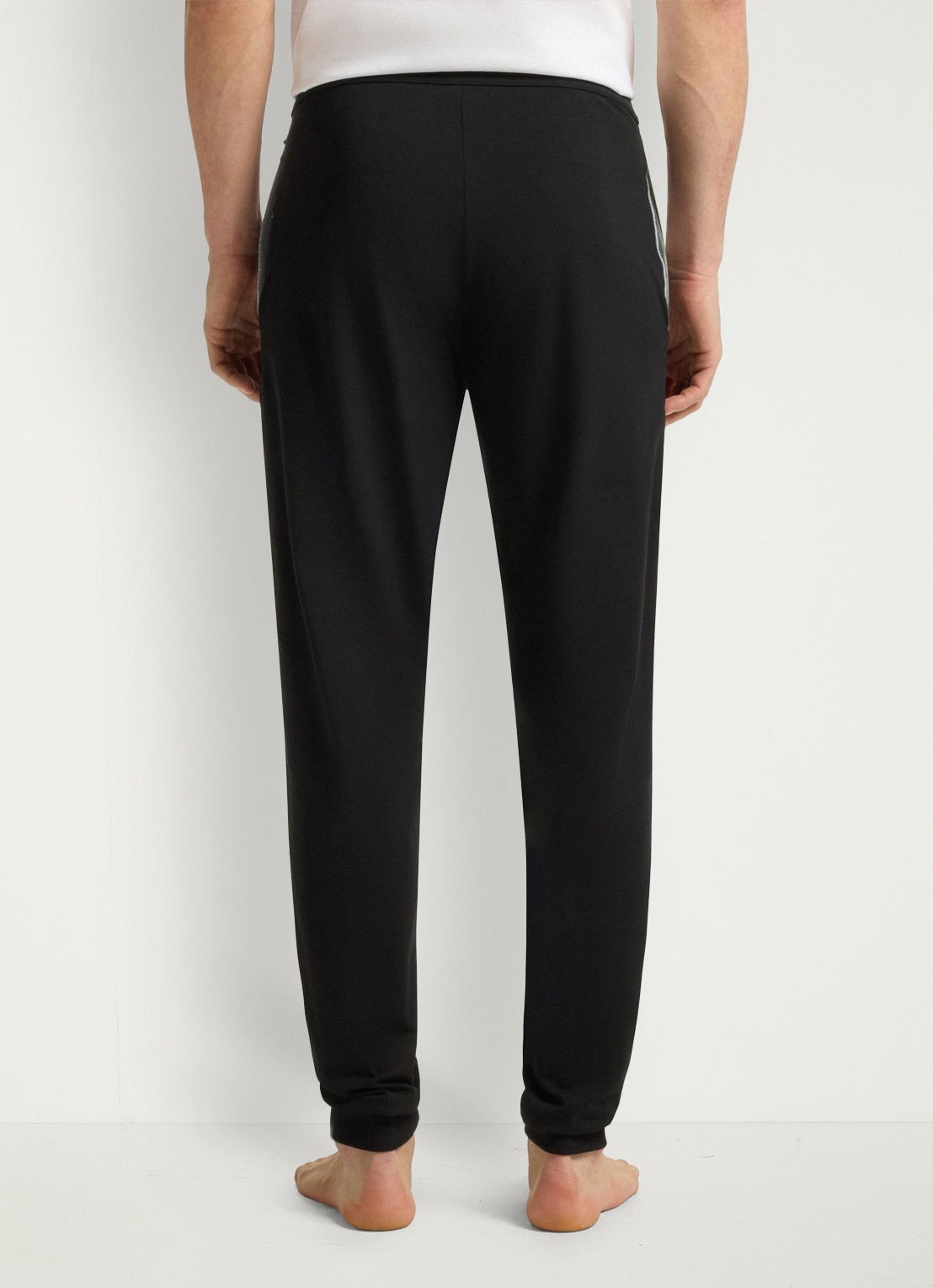 BOSS Mix&Match loungebroek met logoborduring - achterkant 3 zwart