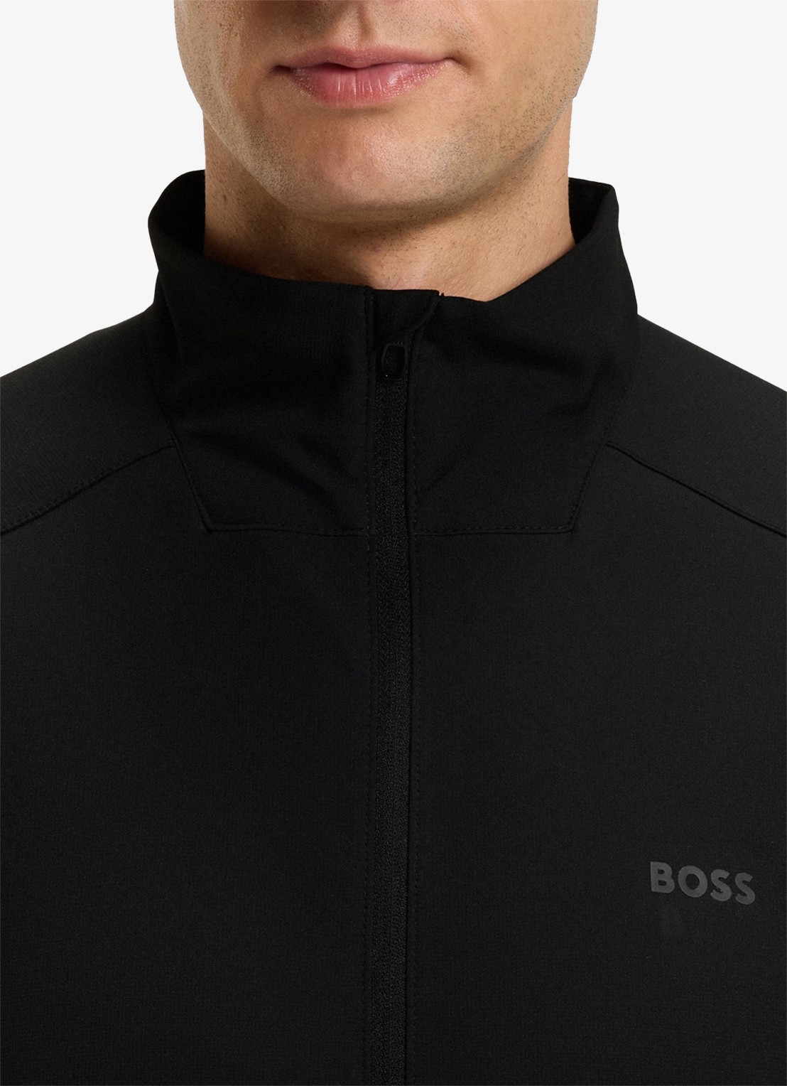 BOSS Mix&Match sweatvest met logoborduring en steekzakken - detail 5 zwart