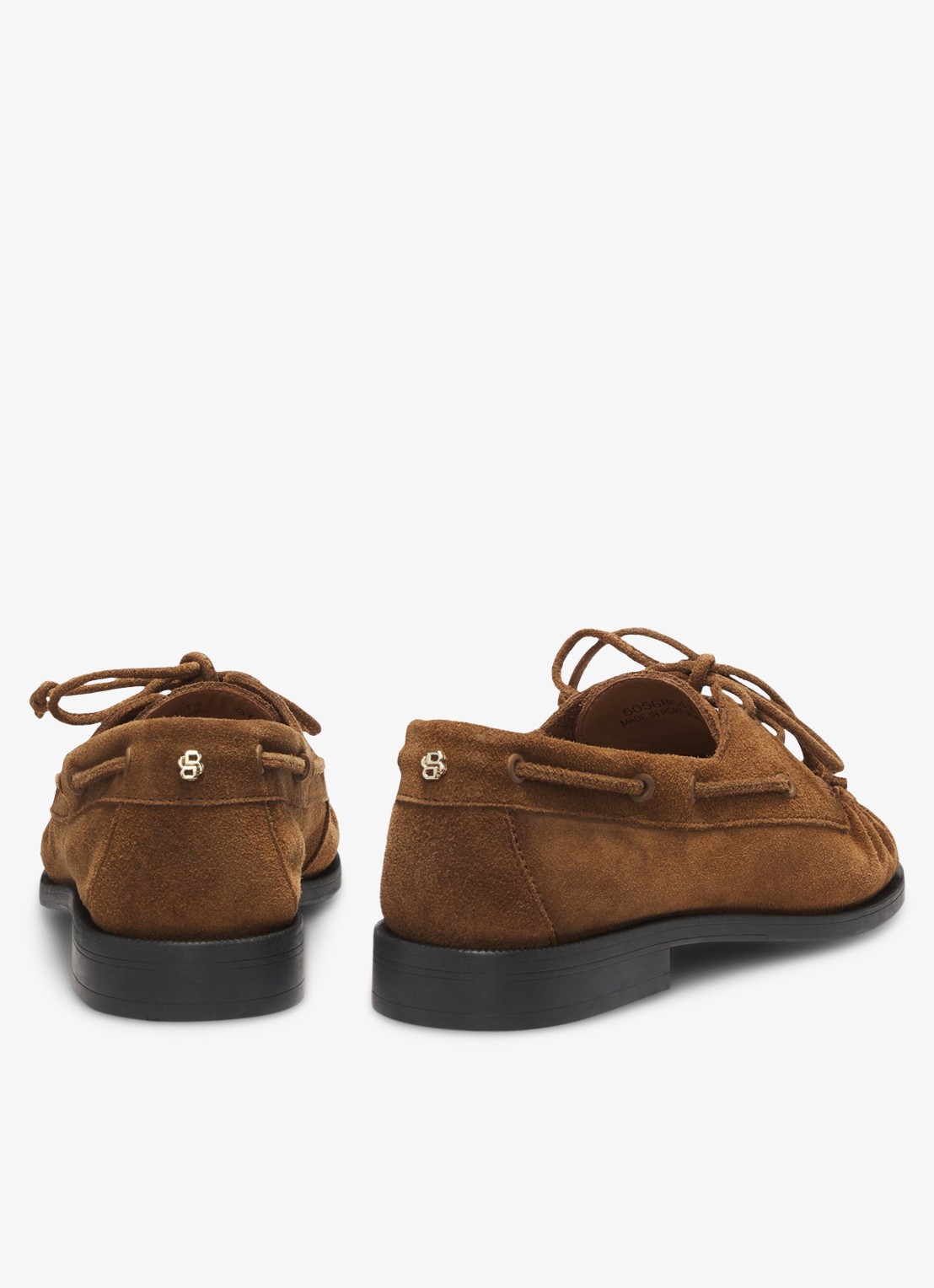BOSS Mocassins met gestrikt detail - achterkant 5 hazelnootbruin