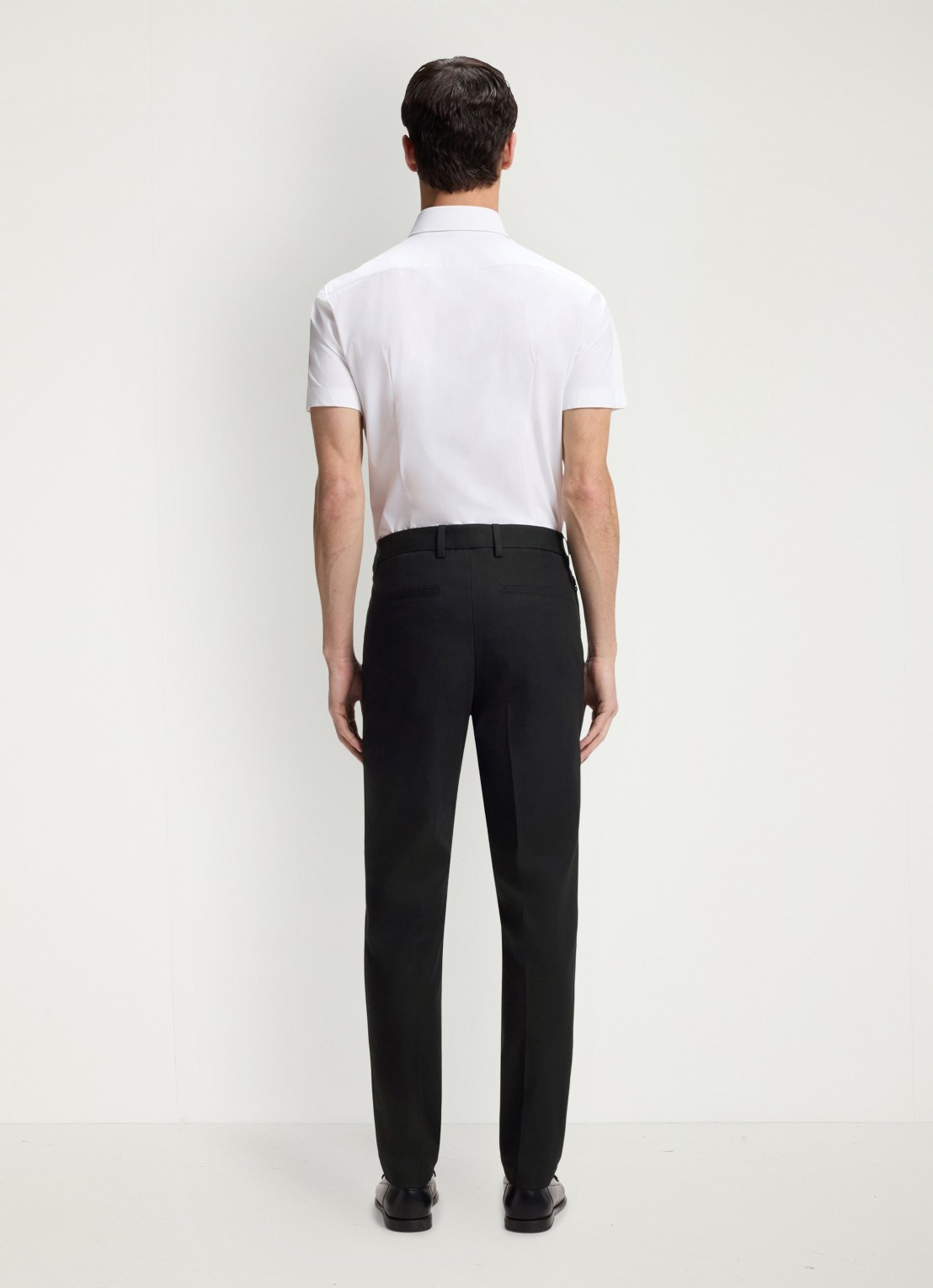 BOSS Modern fit pantalon met steekzakken  - achterkant black-001 / zwart