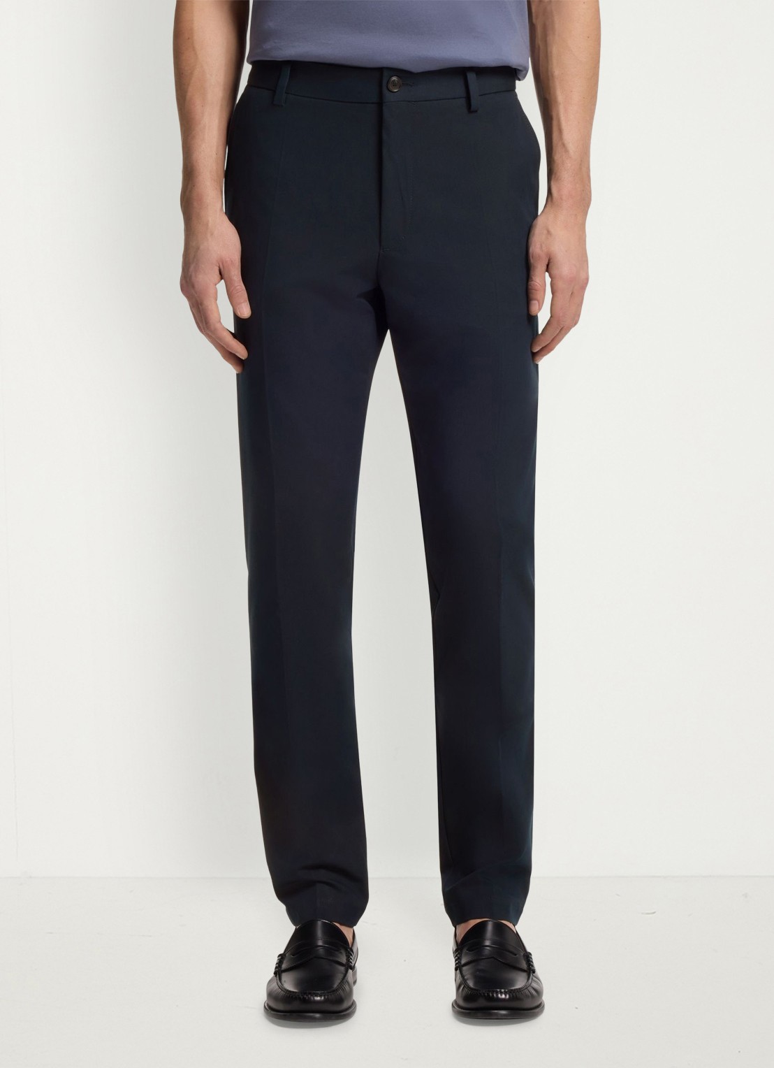 BOSS Modern fit pantalon met steekzakken  - detail 4 dark blue-404 / blauw