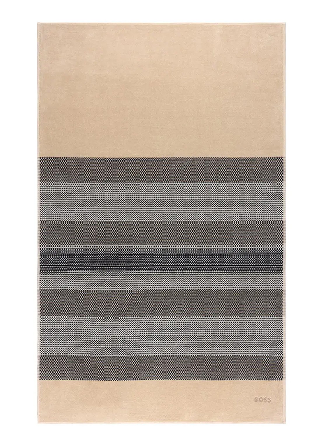 BOSS Modernis badhanddoek 55 x 90 cm - voorkant 2 beige