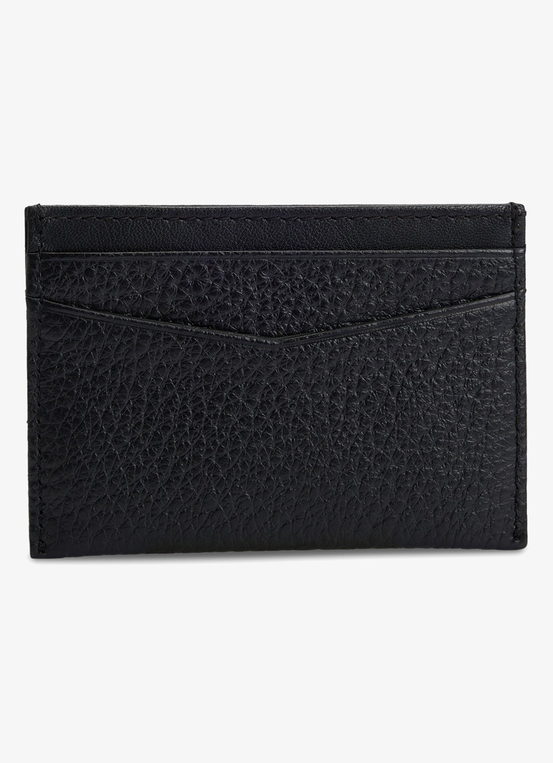BOSS New Crosstown pasjeshouder van leer - detail zwart