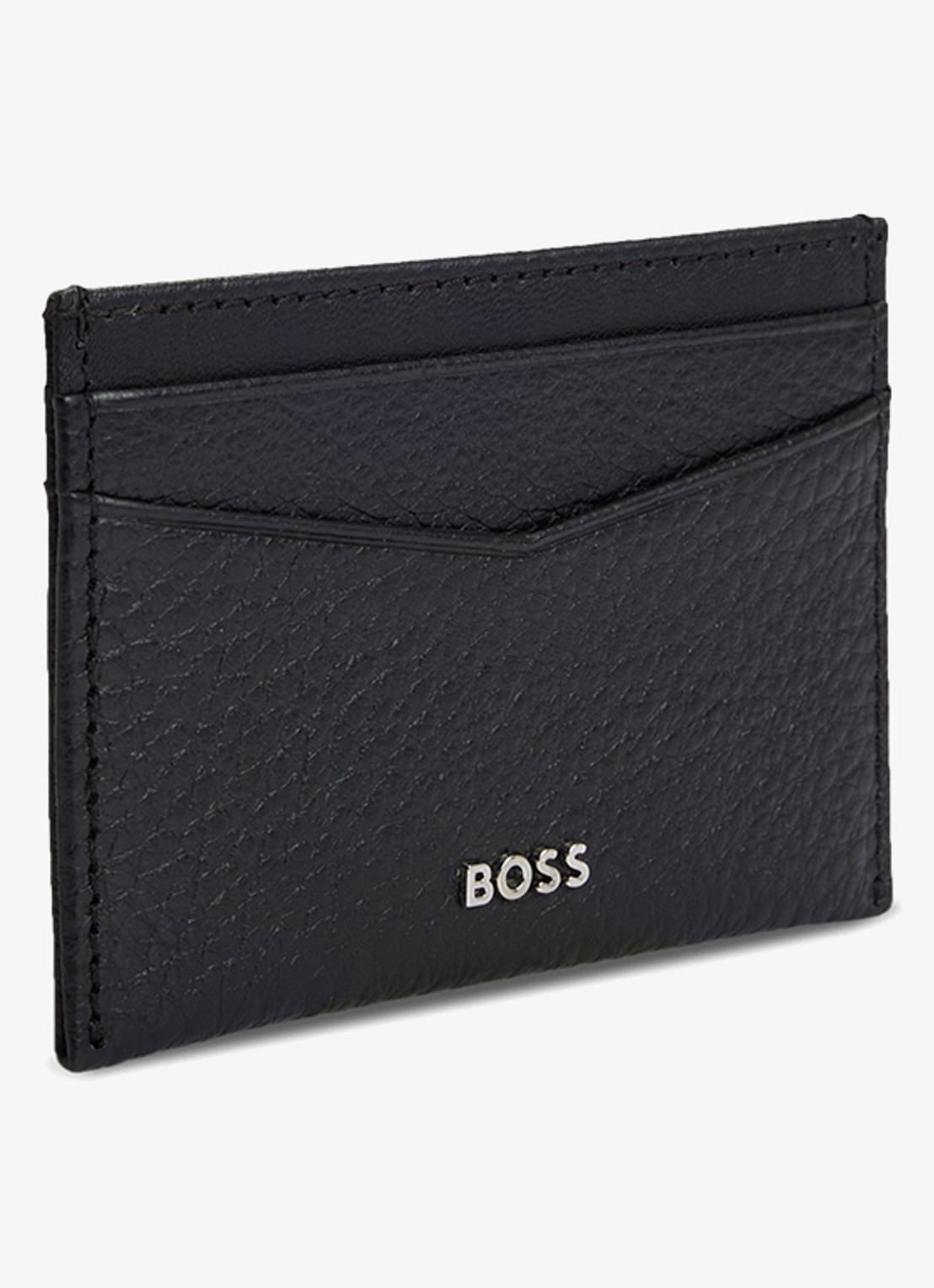 BOSS New Crosstown pasjeshouder van leer - detail 2 zwart