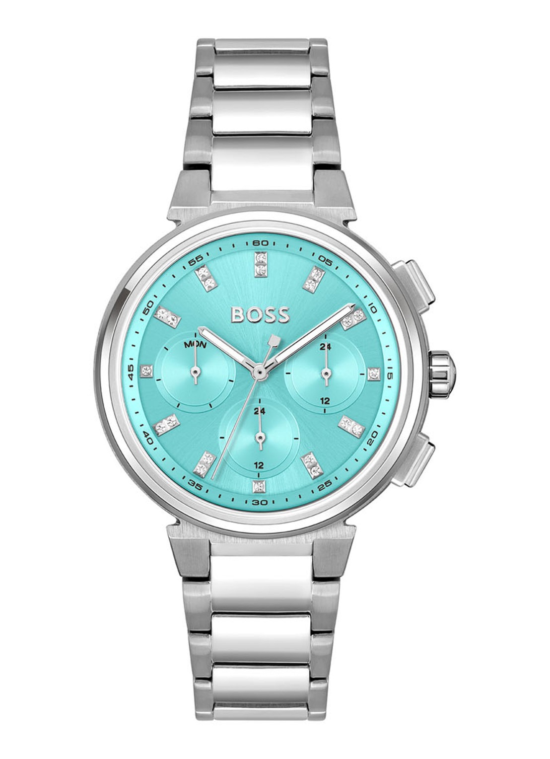 BOSS  One horloge HB1502763 - voorkant zilver
