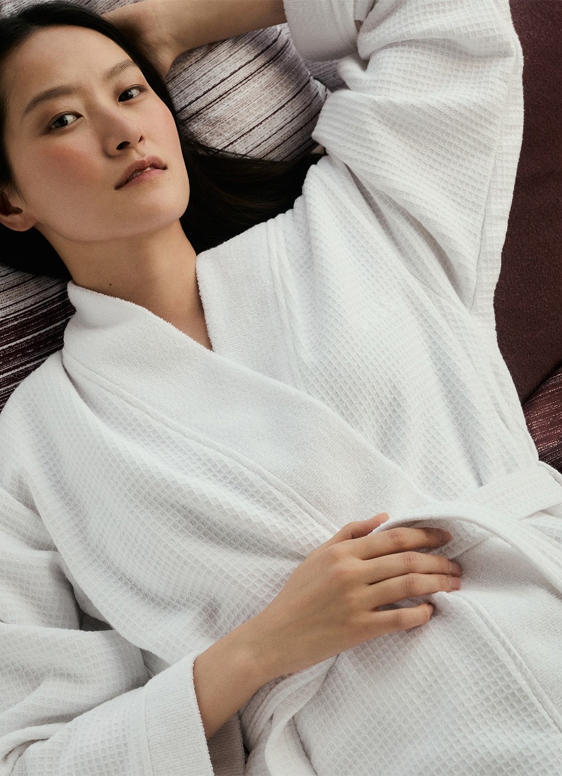 BOSS Onsen badjas - voorkant 3 wit