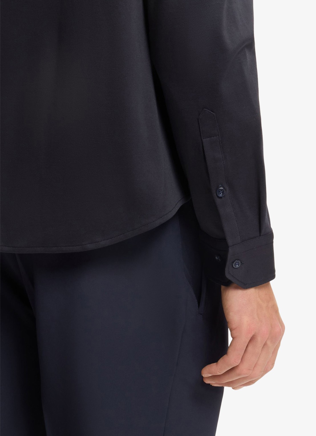 BOSS Overhemd met logo  - detail 6 donkerblauw