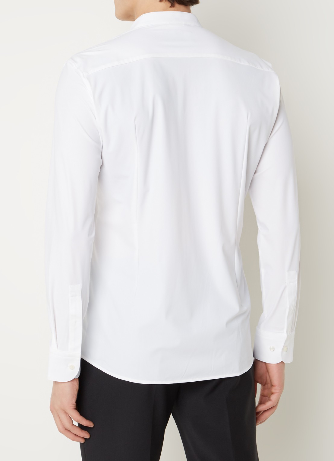 BOSS P-Hank slim fit overhemd met stretch - achterkant 5 wit