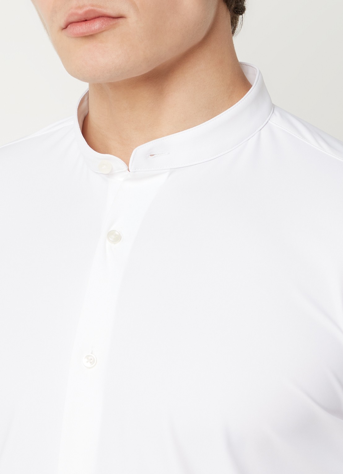 BOSS P-Hank slim fit overhemd met stretch - detail 10 wit
