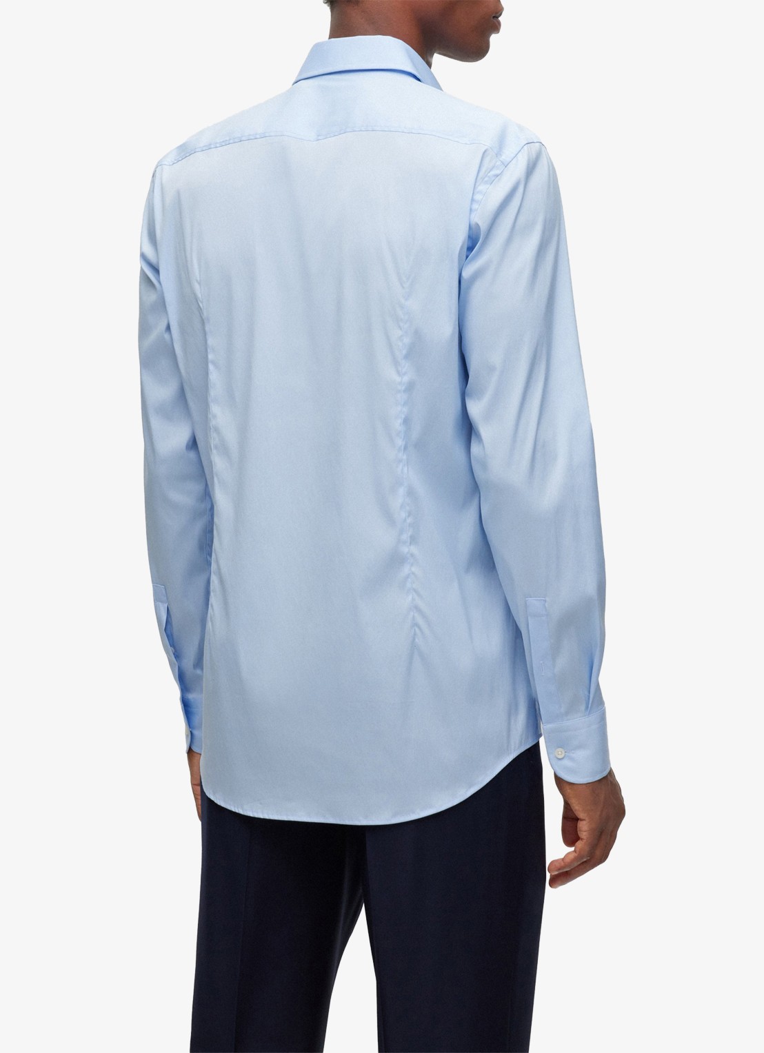 BOSS P-Hank-Spread slim fit overhemd - achterkant lichtblauw