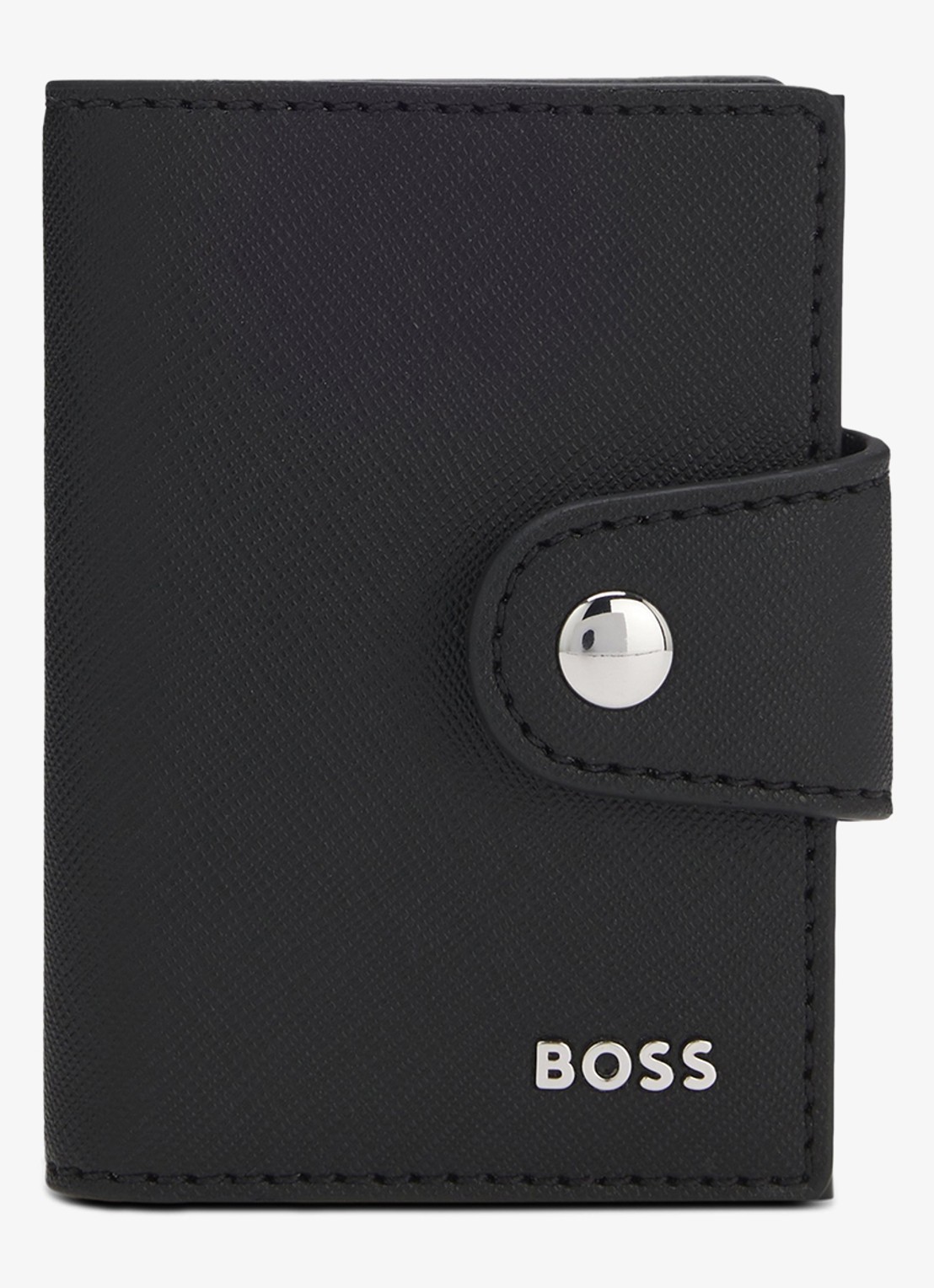 BOSS Pasjeshouder met logo - voorkant 2 zwart