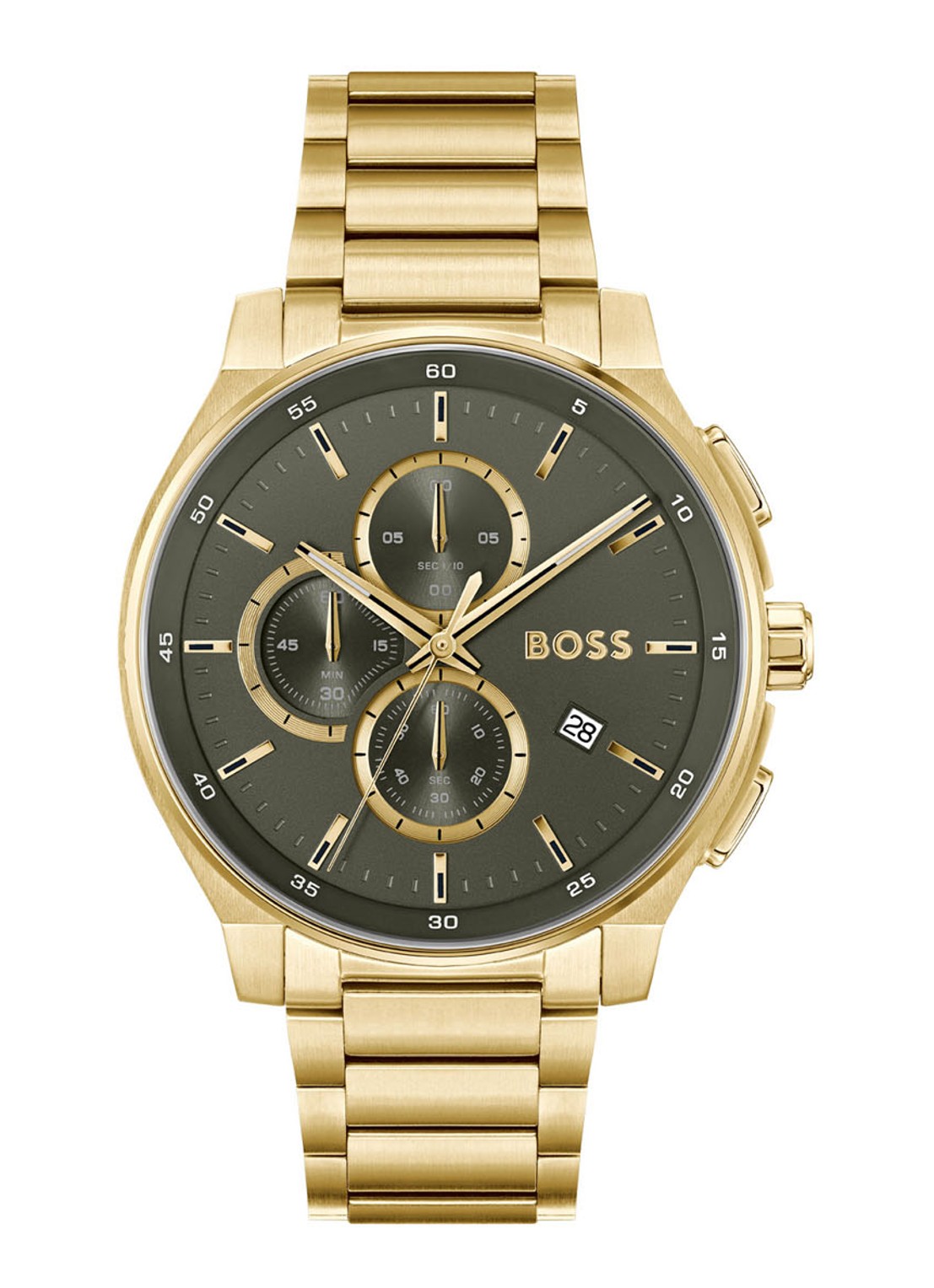 BOSS Peak 2.0 horloge HB1514190 - voorkant 3 goud