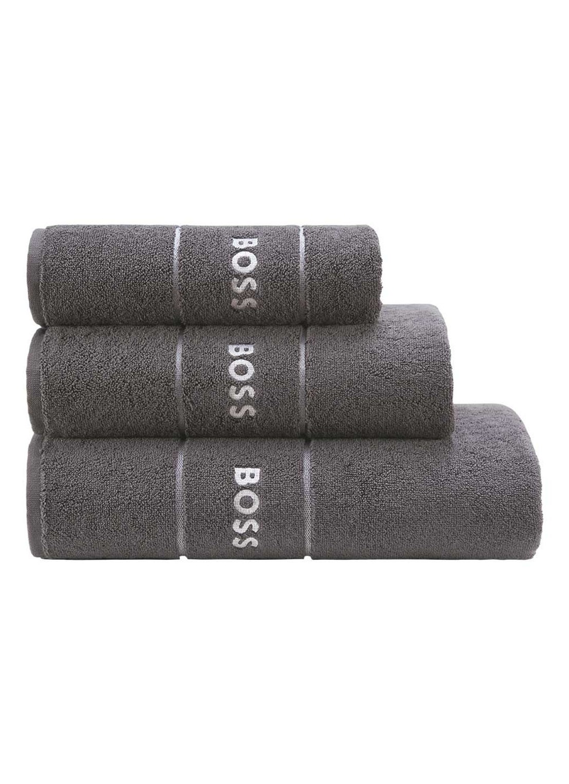 BOSS PLAIN Azalea badserie - voorkant 5 donkergrijs