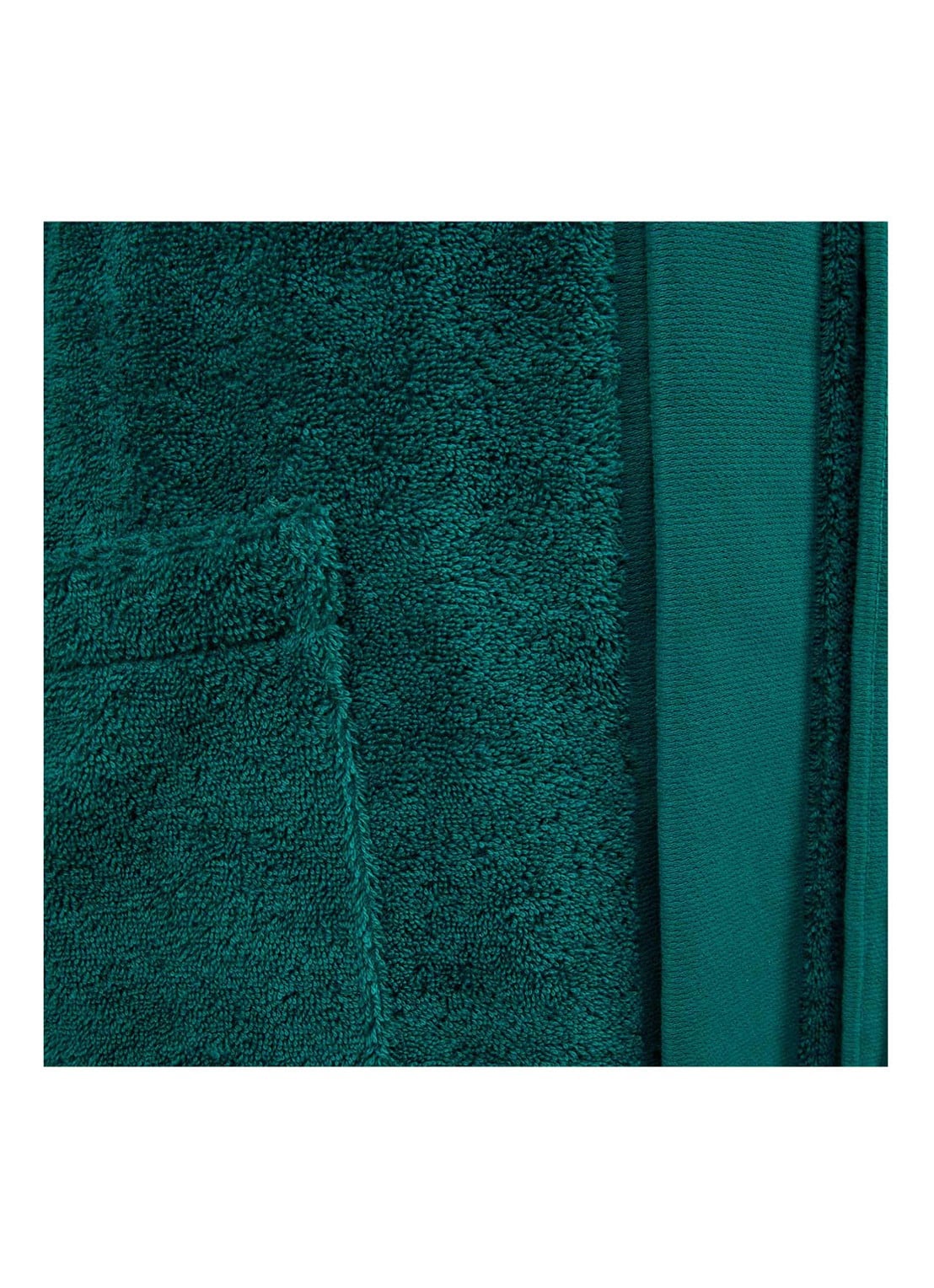 BOSS Plain badjas van katoen - detail 2 zeegroen