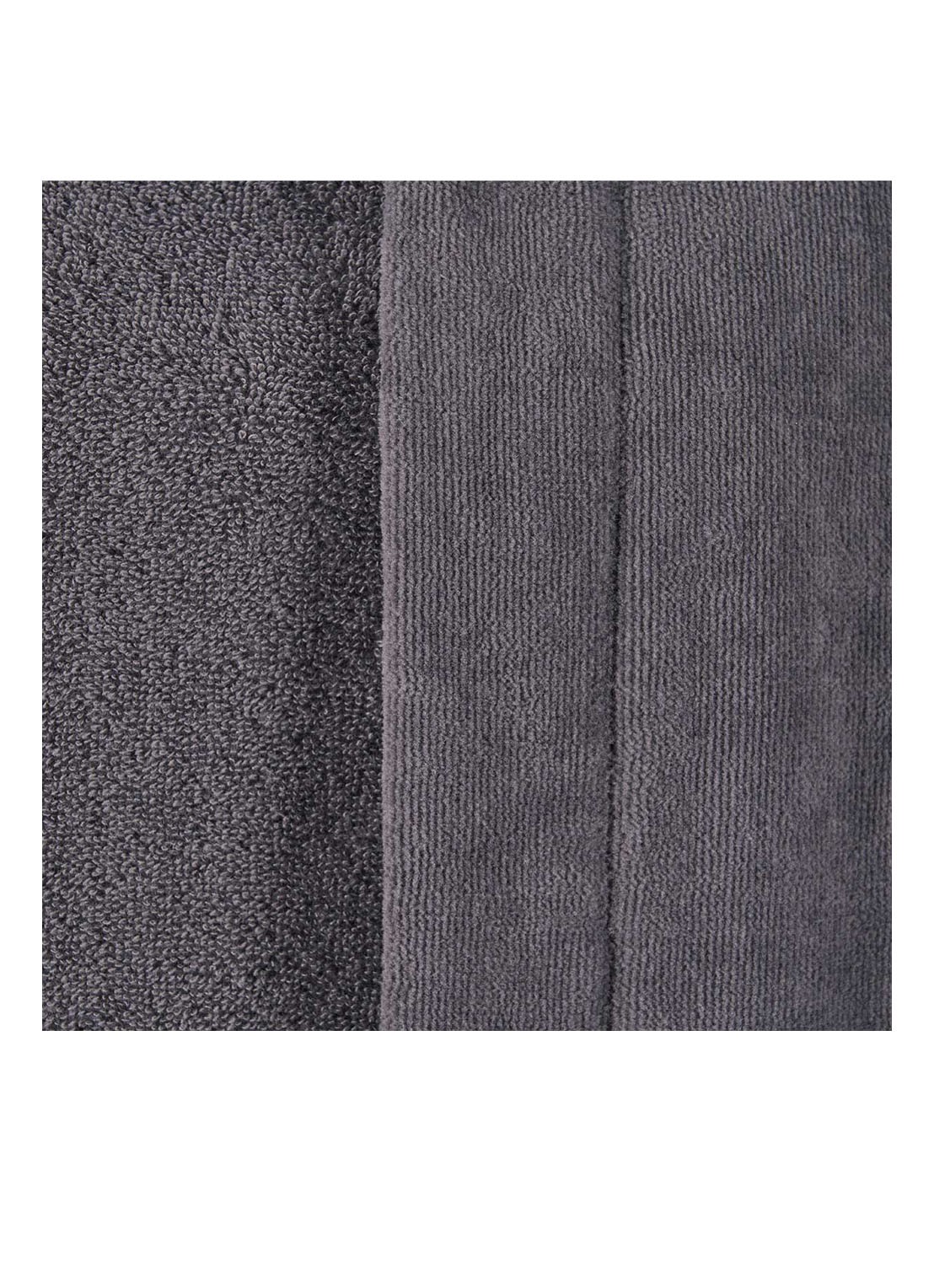 BOSS Plain badjas van katoen - detail 3 grijs