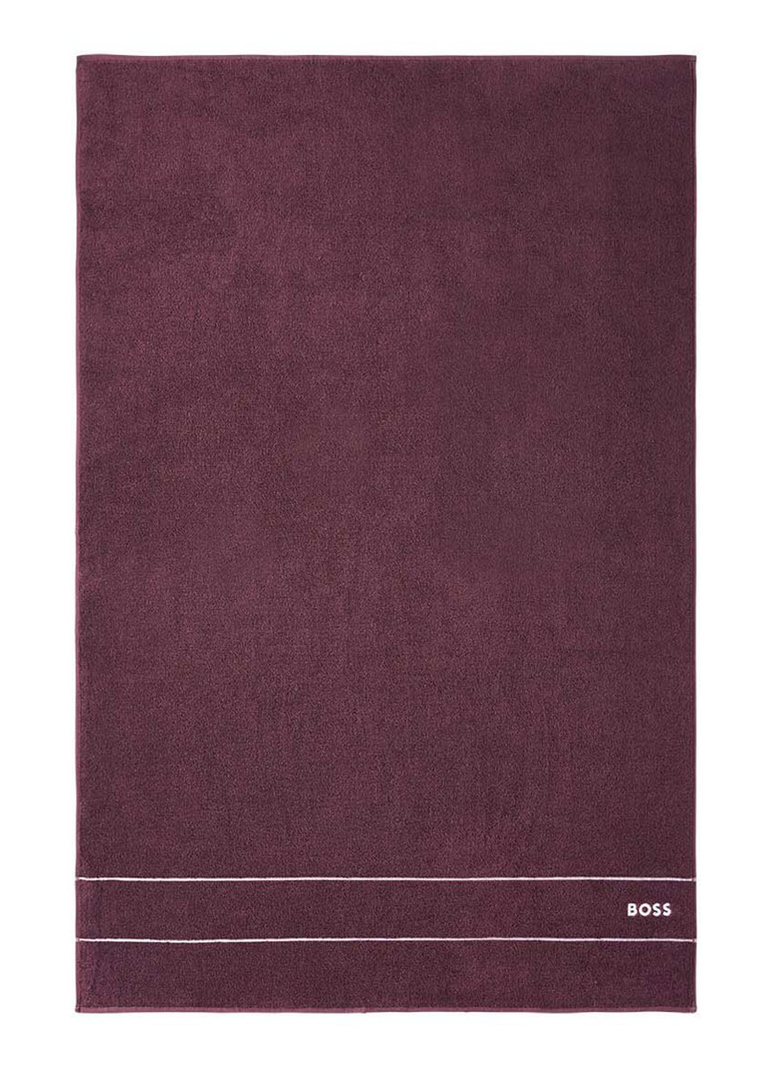 BOSS Plain badlaken - 600 gr/m2 - 100 x 150 cm - voorkant 4 bordeauxrood