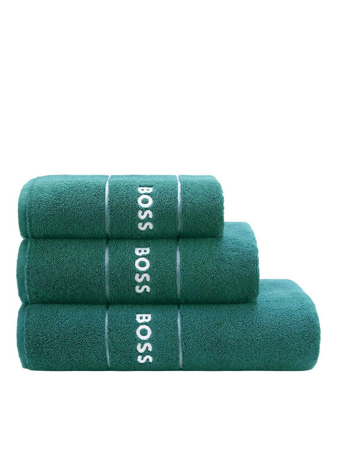 BOSS Plain badlaken - 600 gr/m2 - 100 x 150 cm - voorkant 2 groen