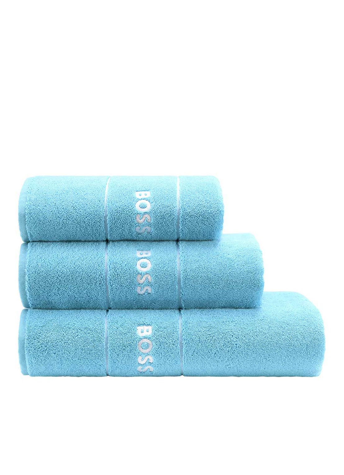 BOSS Plain badlaken - 600 gr/m2 - 100 x 150 cm - voorkant 2 blauw