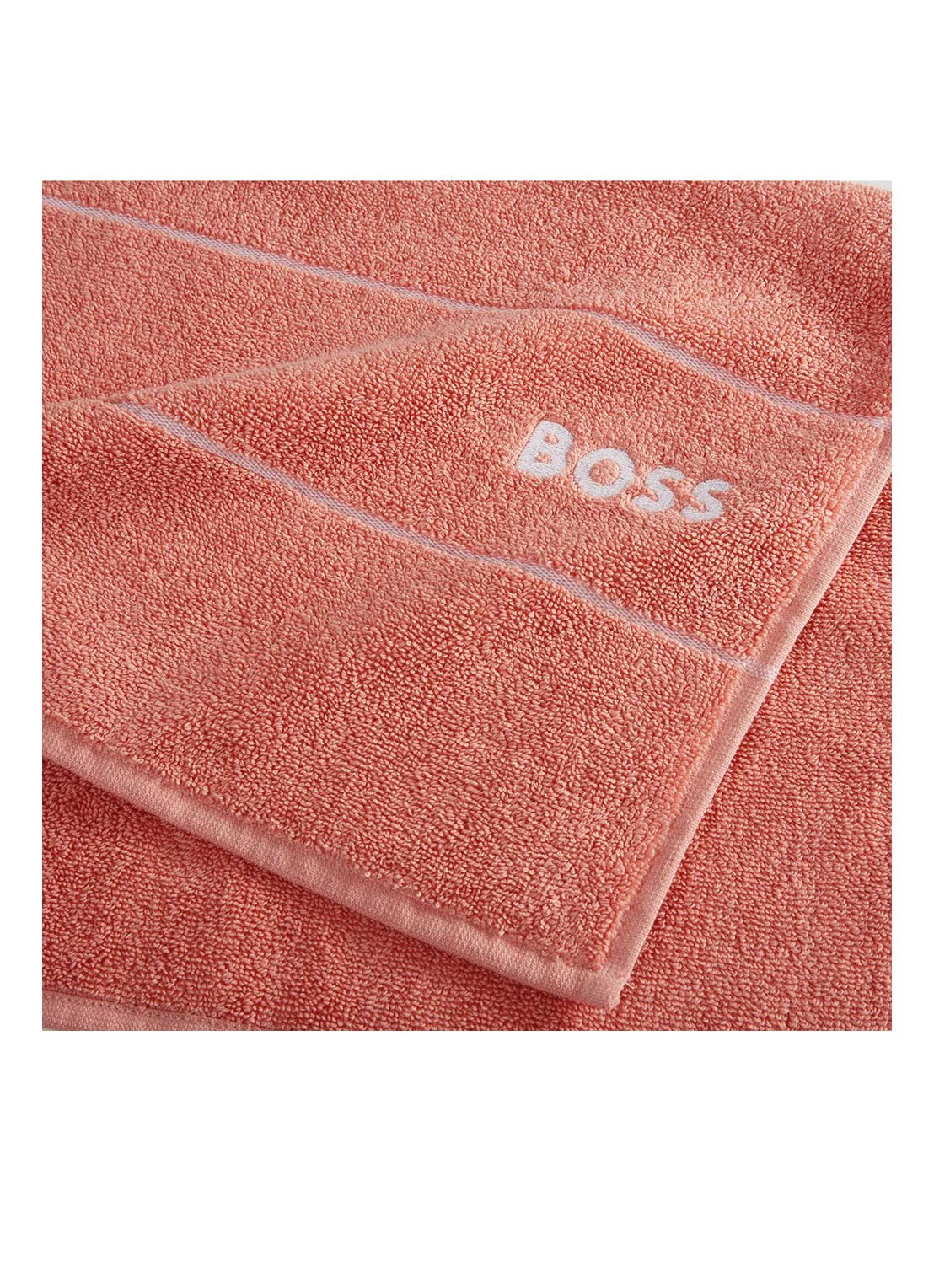 BOSS Plain badlaken - 600 gr/m2 - 100 x 150 cm - detail 3 perzikroze