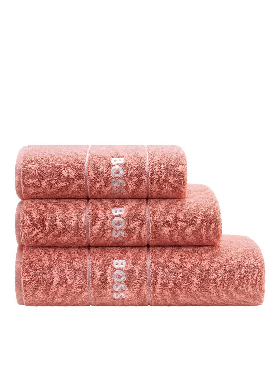 BOSS Plain badlaken - 600 gr/m2 - 100 x 150 cm - voorkant 2 perzikroze