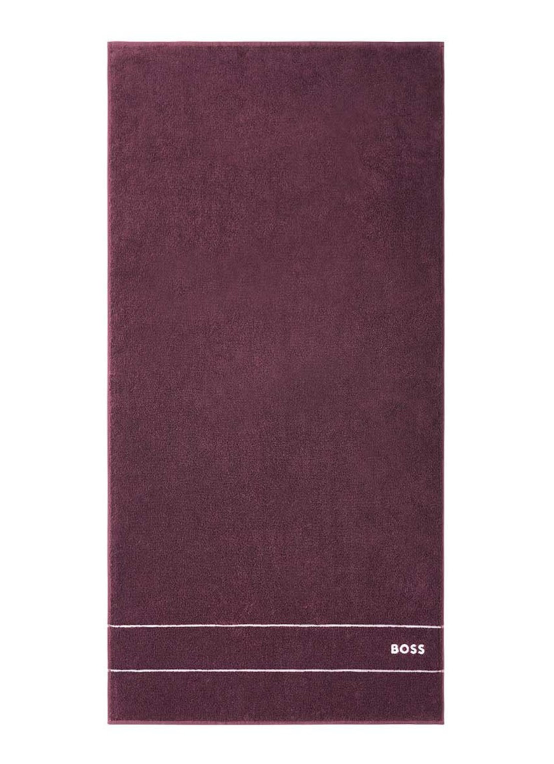 BOSS Plain badlaken - 600 gr/m2 - 70 x 140 cm - voorkant bordeauxrood