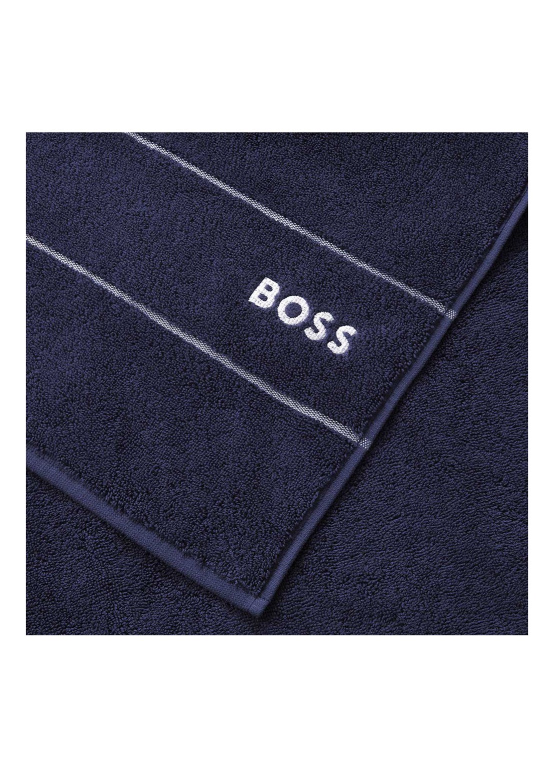 BOSS Plain badlaken - 600 gr/m2 - 70 x 140 cm - detail 3 donkerblauw