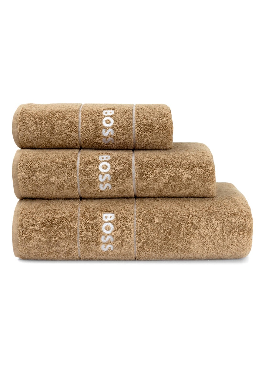 BOSS Plain badlaken - 600 gr/m2 - 70 x 140 cm - achterkant 3 bruin