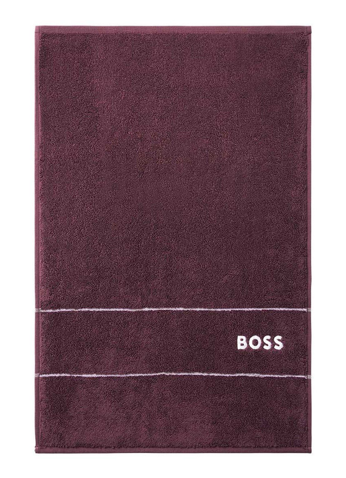 BOSS Plain gastendoek - 600 gr/m2 - 40 x 60 cm - voorkant 4 bordeauxrood