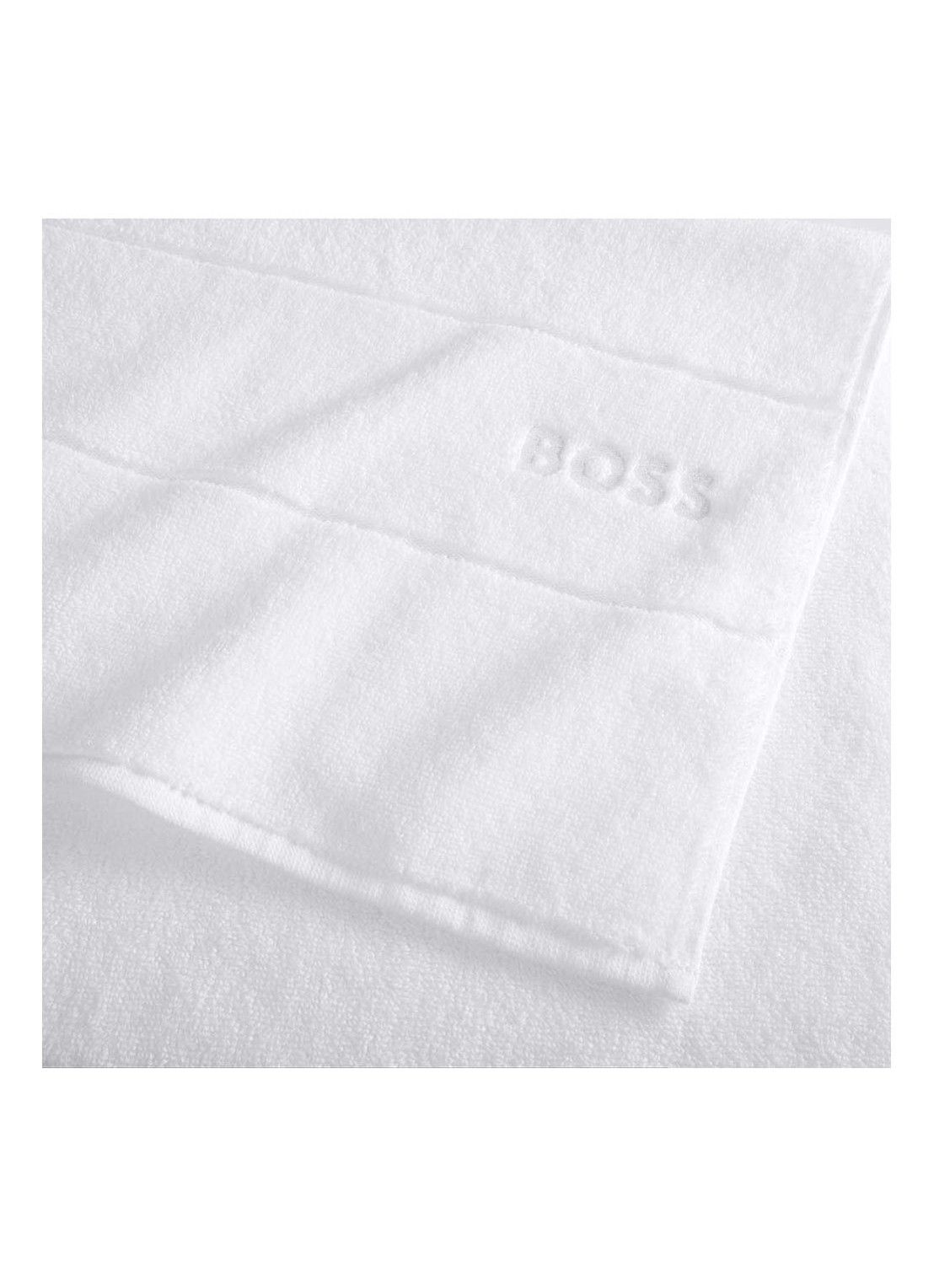 BOSS Plain gastendoek - 600 gr/m2 - 40 x 60 cm - detail staalblauw
