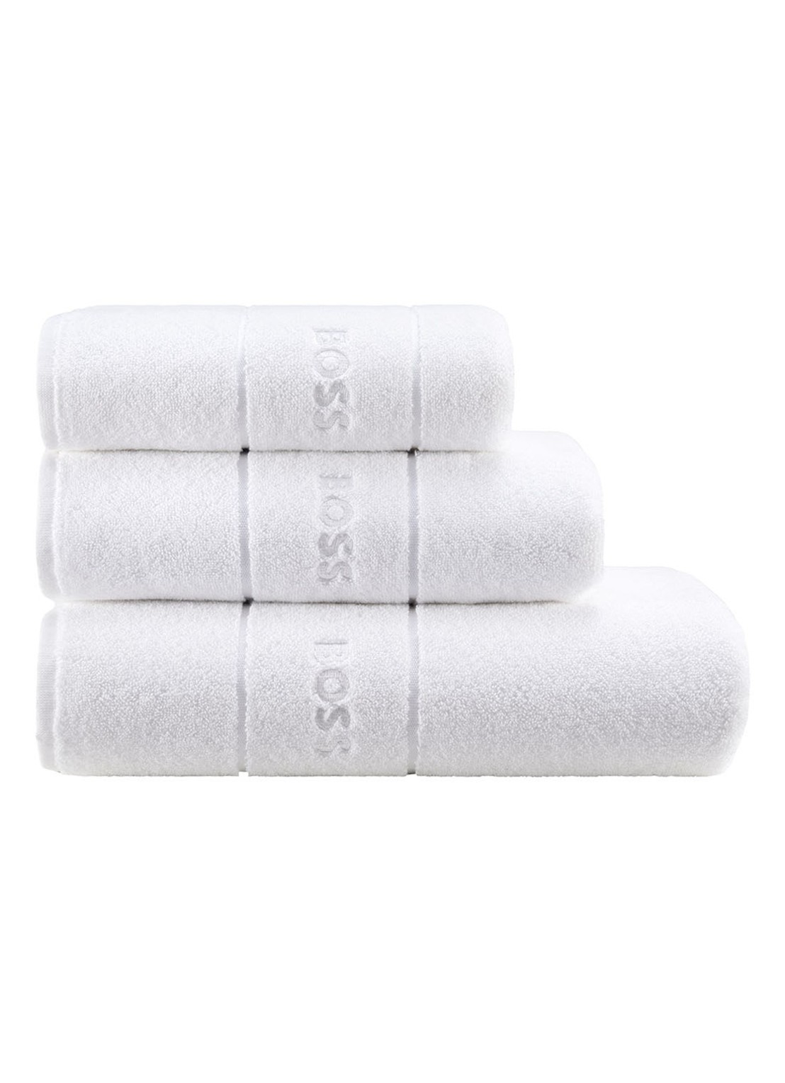 BOSS Plain gastendoek - 600 gr/m2 - 40 x 60 cm - voorkant 4 staalblauw