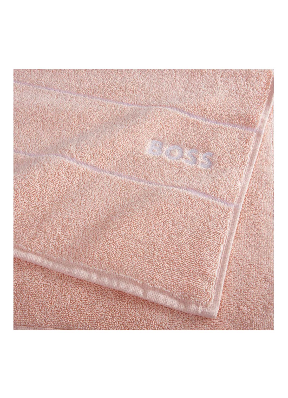 BOSS Plain gastendoek - 600 gr/m2 - 40 x 60 cm - detail 3 lichtroze