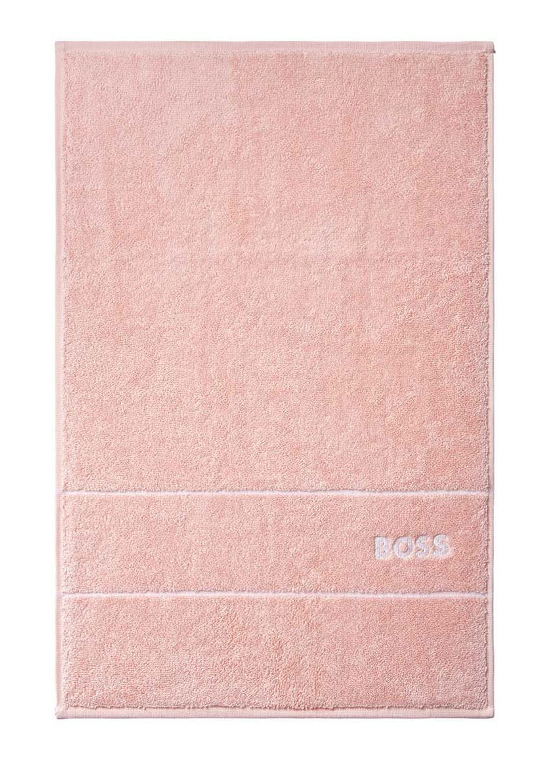 BOSS Plain gastendoek - 600 gr/m2 - 40 x 60 cm - voorkant lichtroze