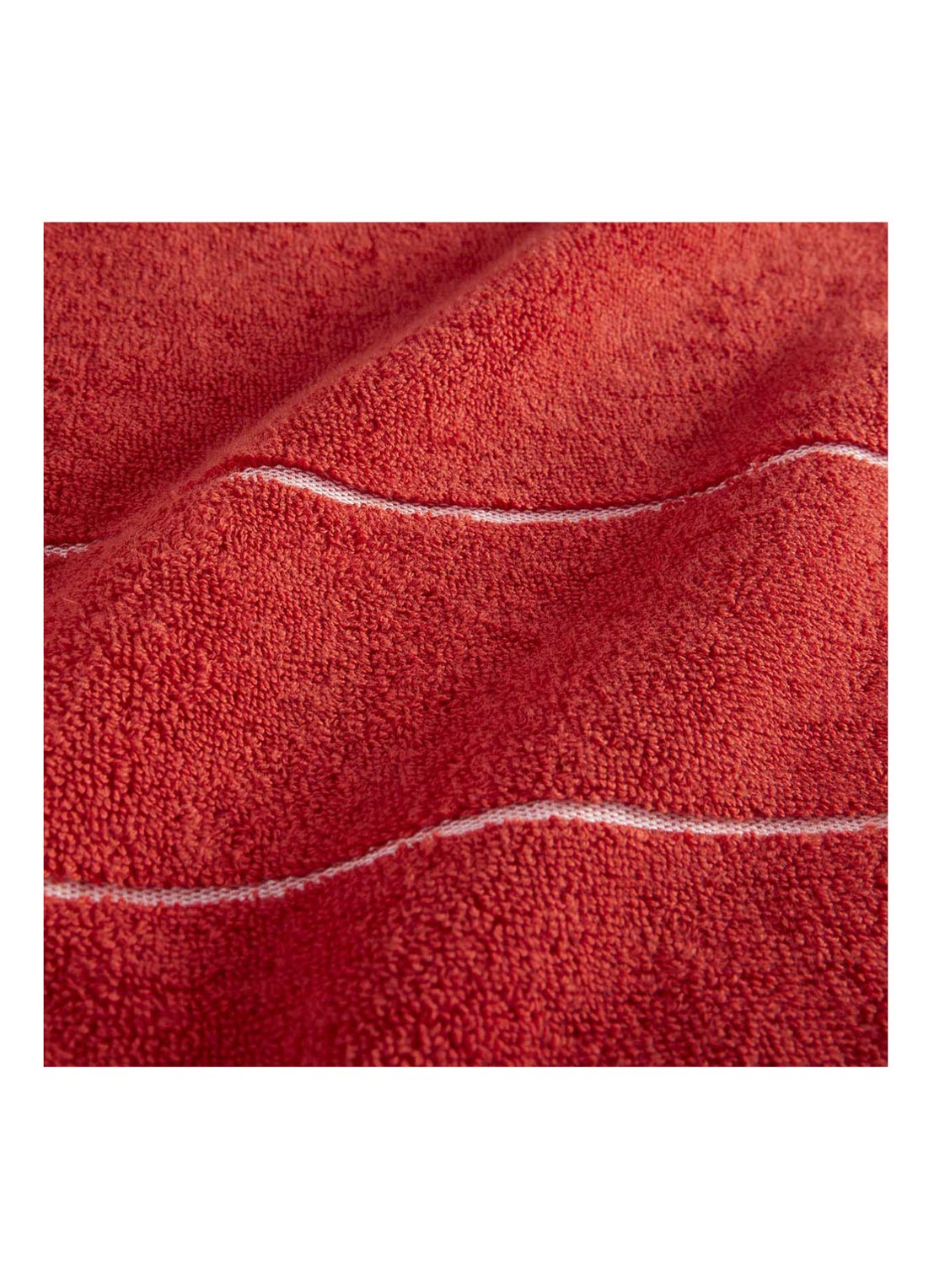 BOSS Plain gastendoek - 600 gr/m2 - 40 x 60 cm - detail 4 steenrood
