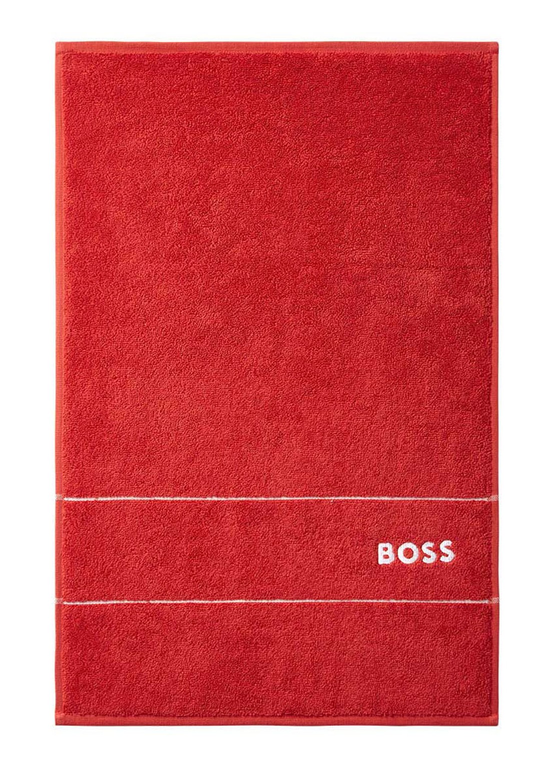 BOSS Plain gastendoek - 600 gr/m2 - 40 x 60 cm - voorkant steenrood