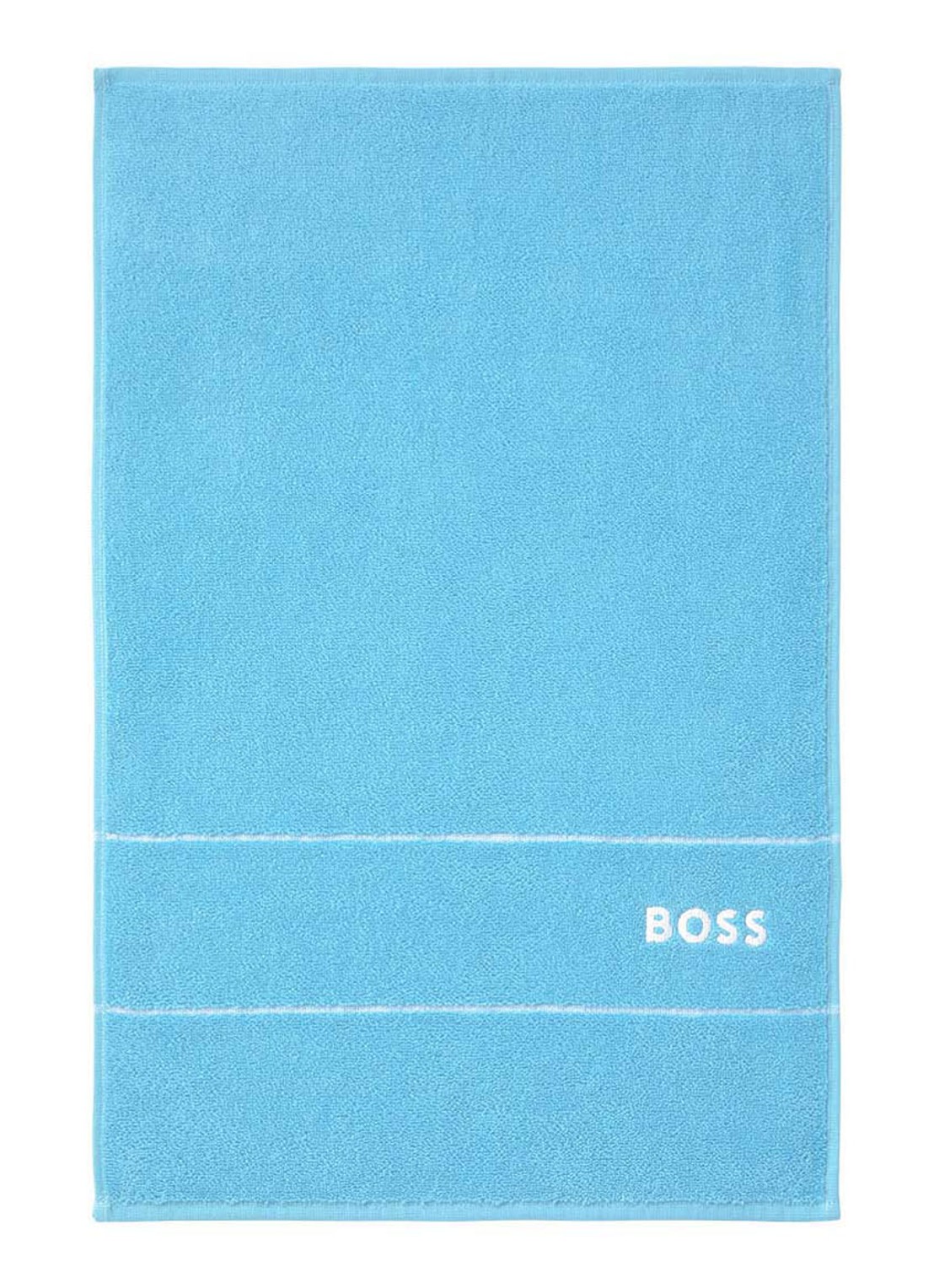 BOSS Plain gastendoek - 600 gr/m2 - 40 x 60 cm - voorkant turquoise