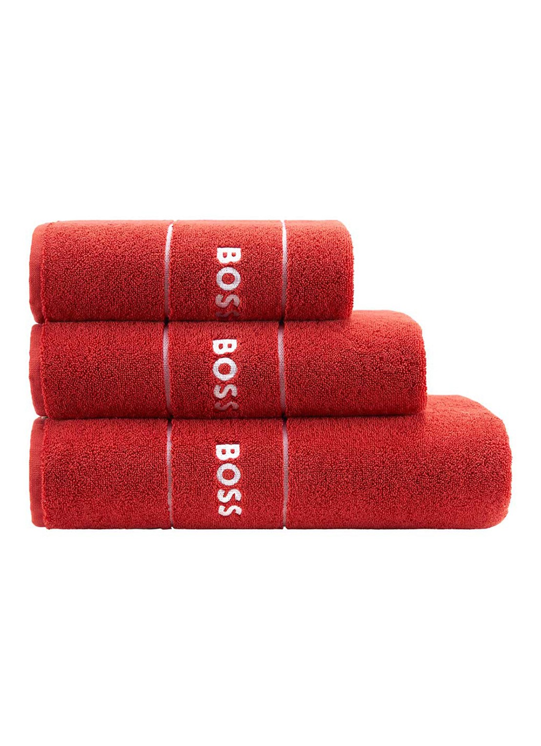 BOSS Plain gastendoek - 600 gr/m2 - 40 x 60 cm - detail 2 orange