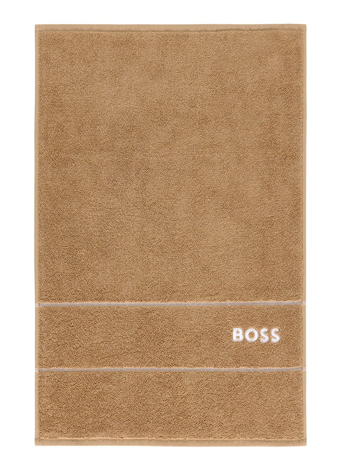 BOSS Plain gastendoek - 600 gr/m2 - 40 x 60 cm - voorkant bruin