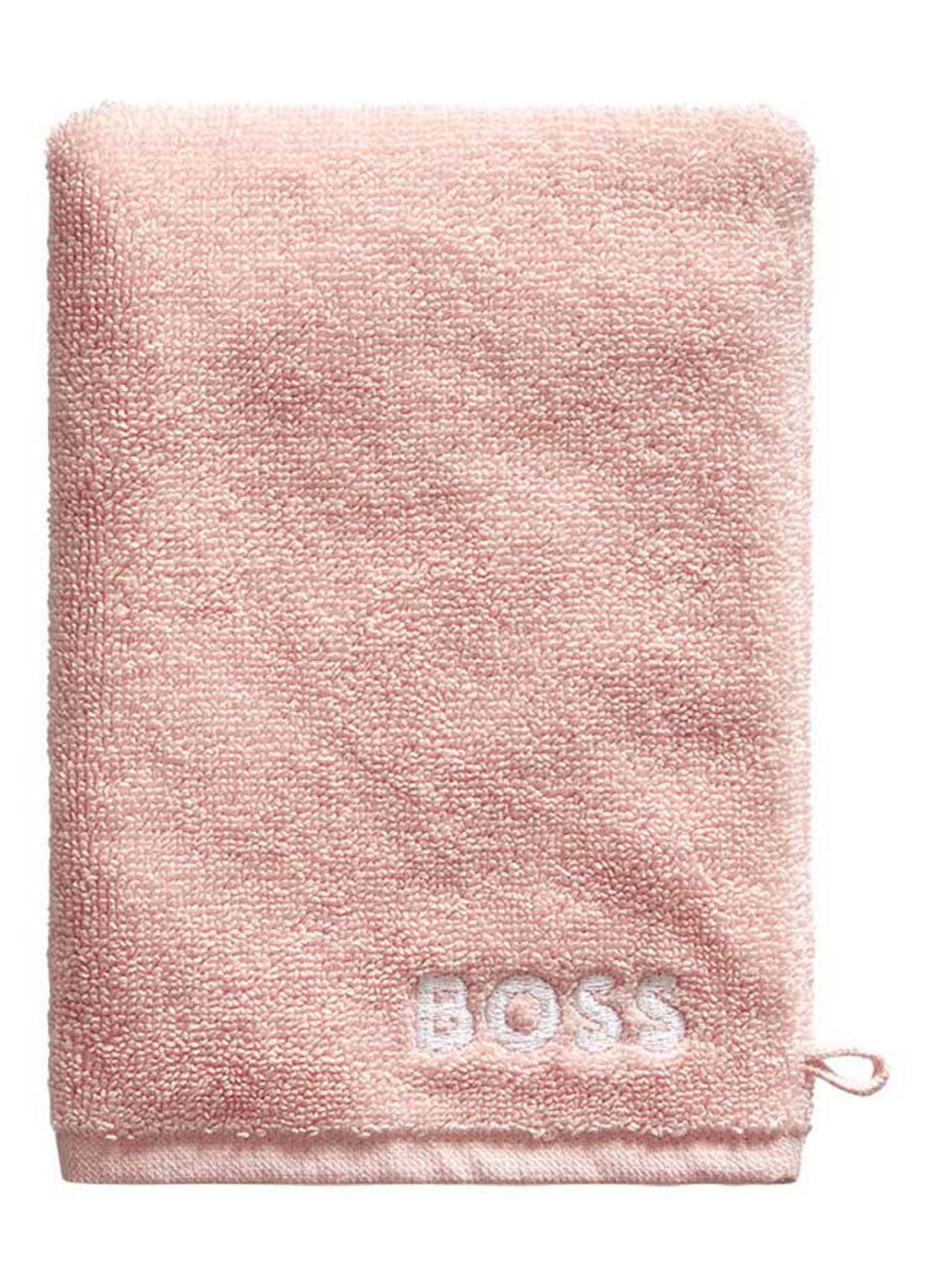 BOSS Plain washand - 600 g/m2 - 15 x 21 cm - voorkant lichtroze